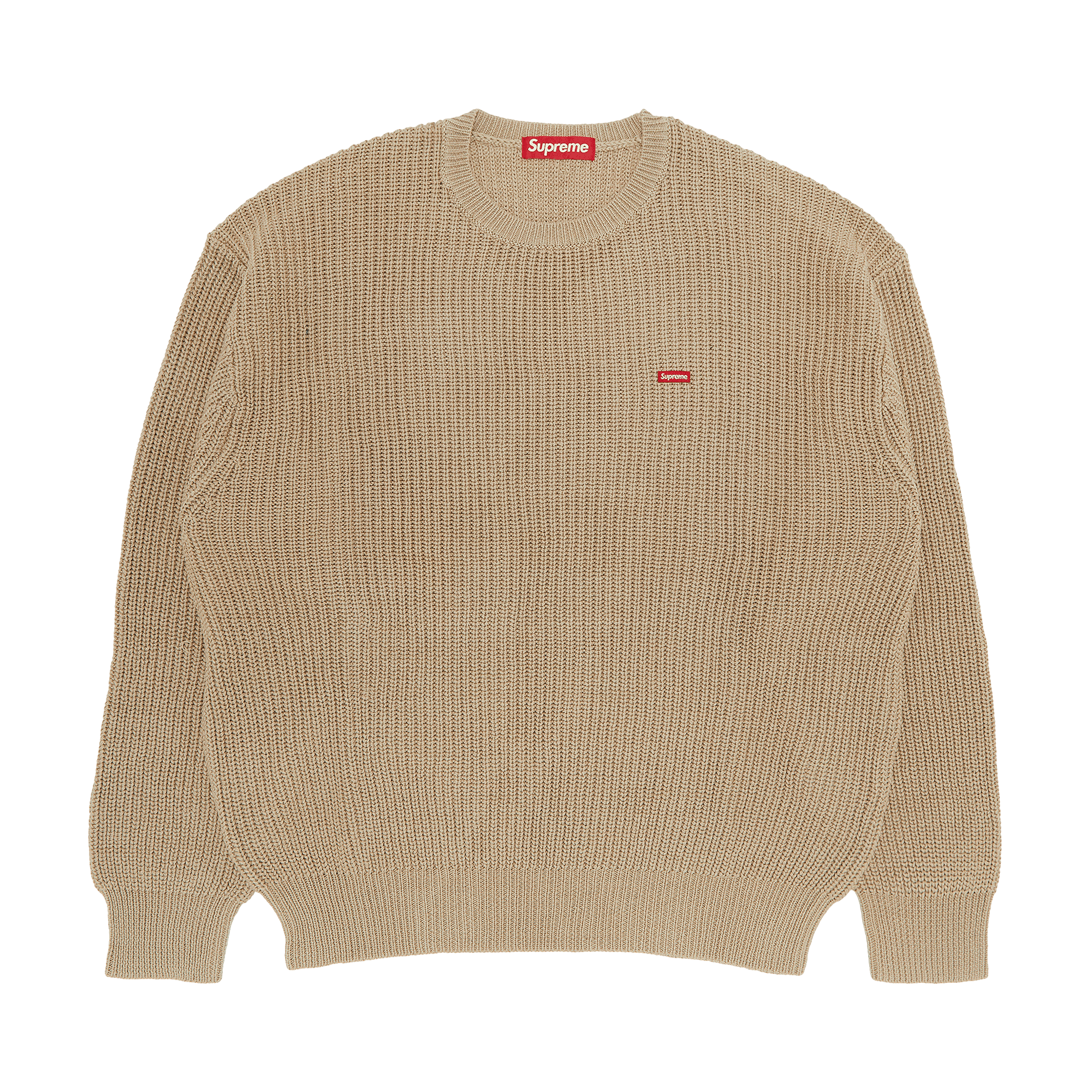 Supreme Small Box Ribbed Sweater 'Tan'