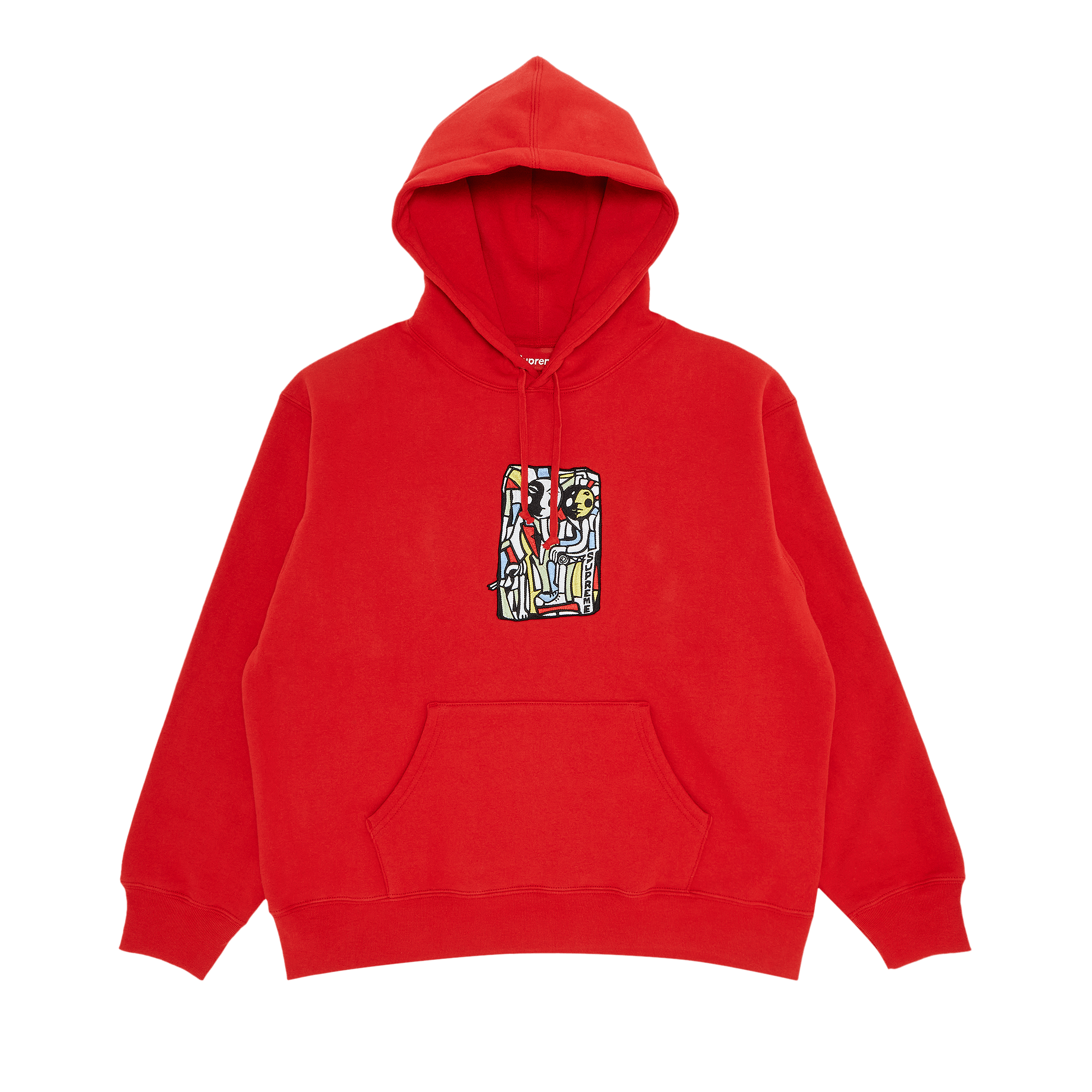 Supreme Neil Blender Mosaic Hooded Sweatshirt 'Burnt Red'