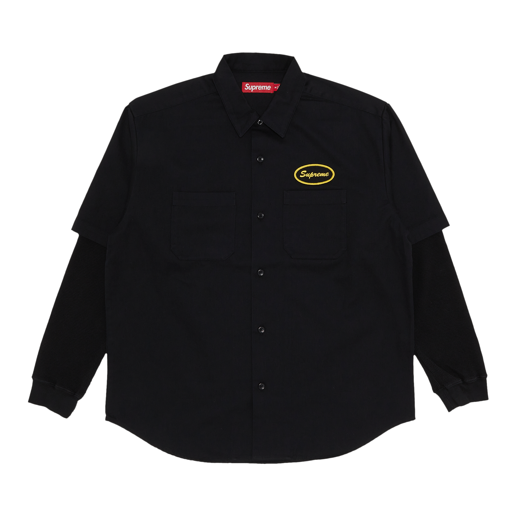 Supreme Thermal Sleeve Work Shirt 'Black'