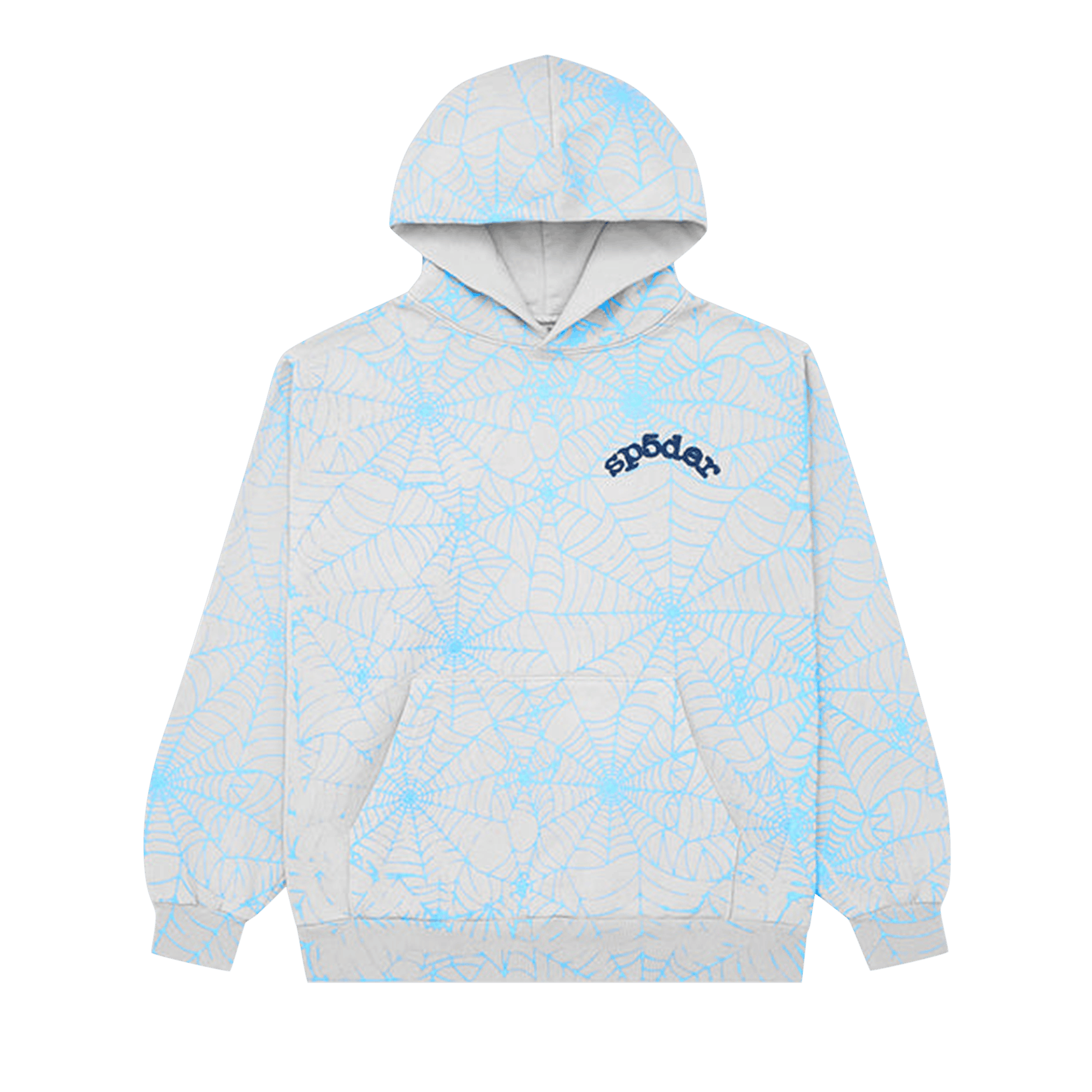 Sp5der AOP Web Hoodie 'Heather Grey'