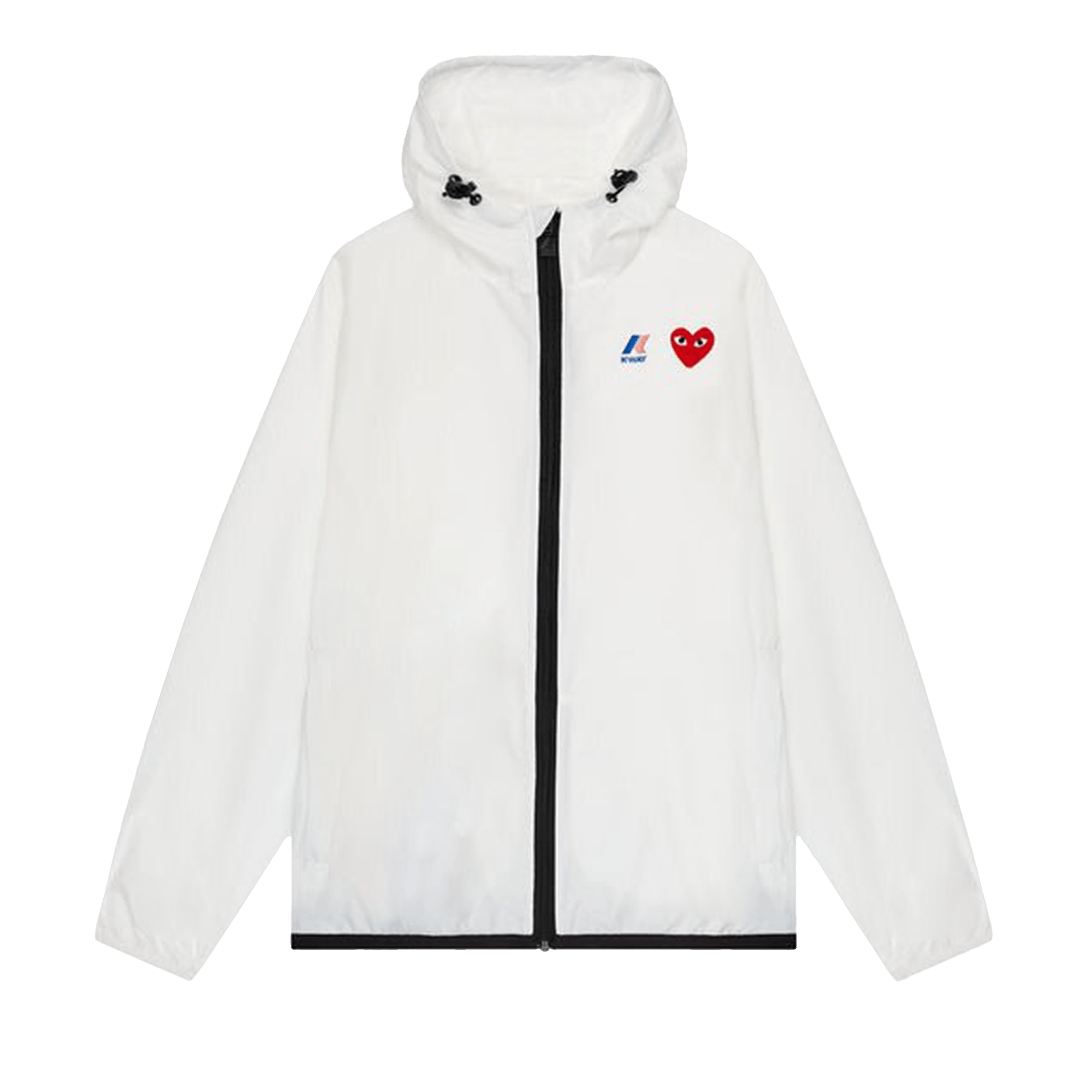 Comme des Garçons PLAY x K-Way Full-Zip Packable Jacket 'White'