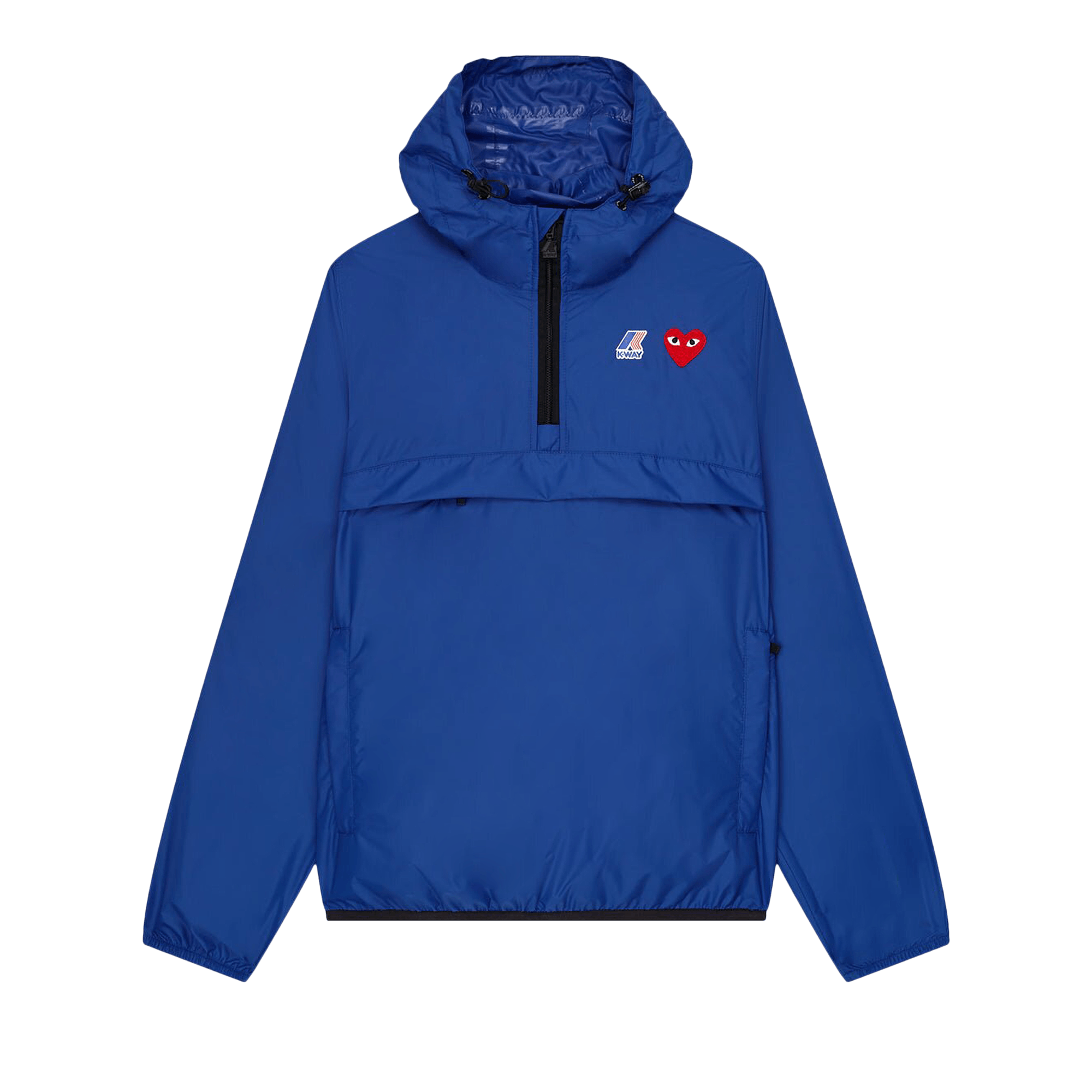 Comme des Garçons PLAY x K-Way Half-Zip Packable Jacket 'Blue'