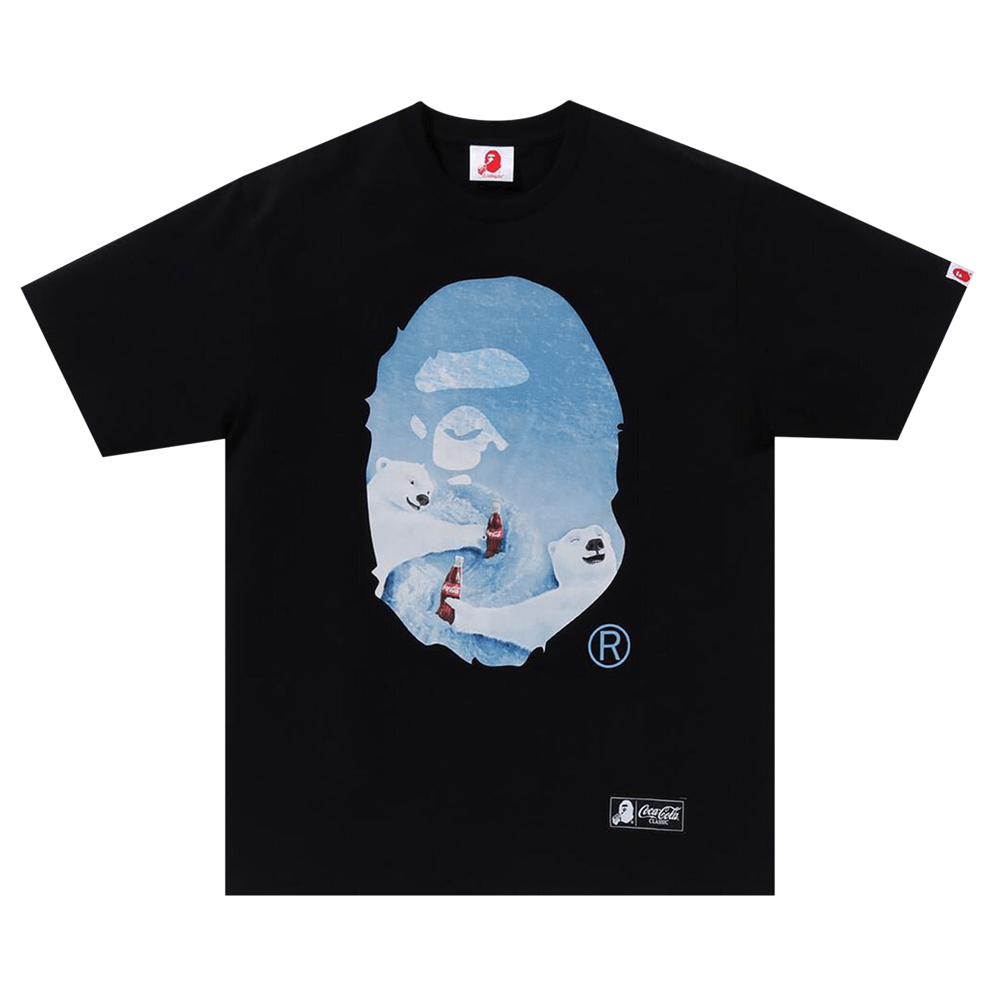 BAPE x Coca-Cola Photo Ape Head Tee 'Black'