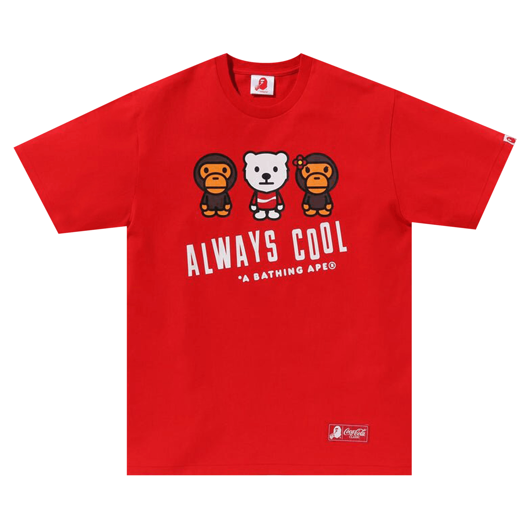 BAPE x Coca-Cola Milo Tee 'Red'