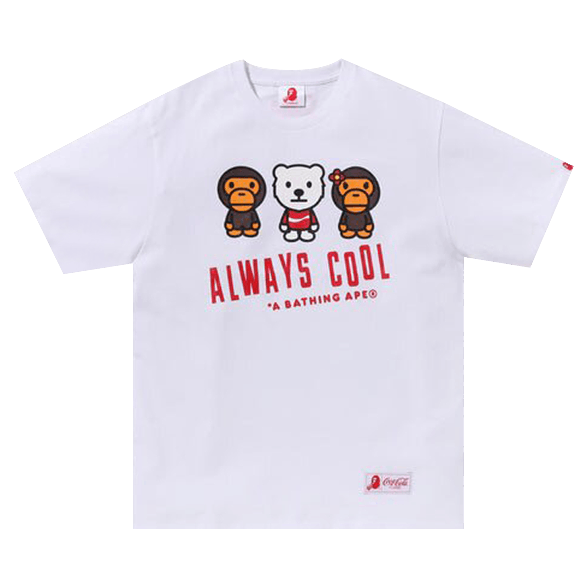BAPE x Coca-Cola Milo Tee 'White'