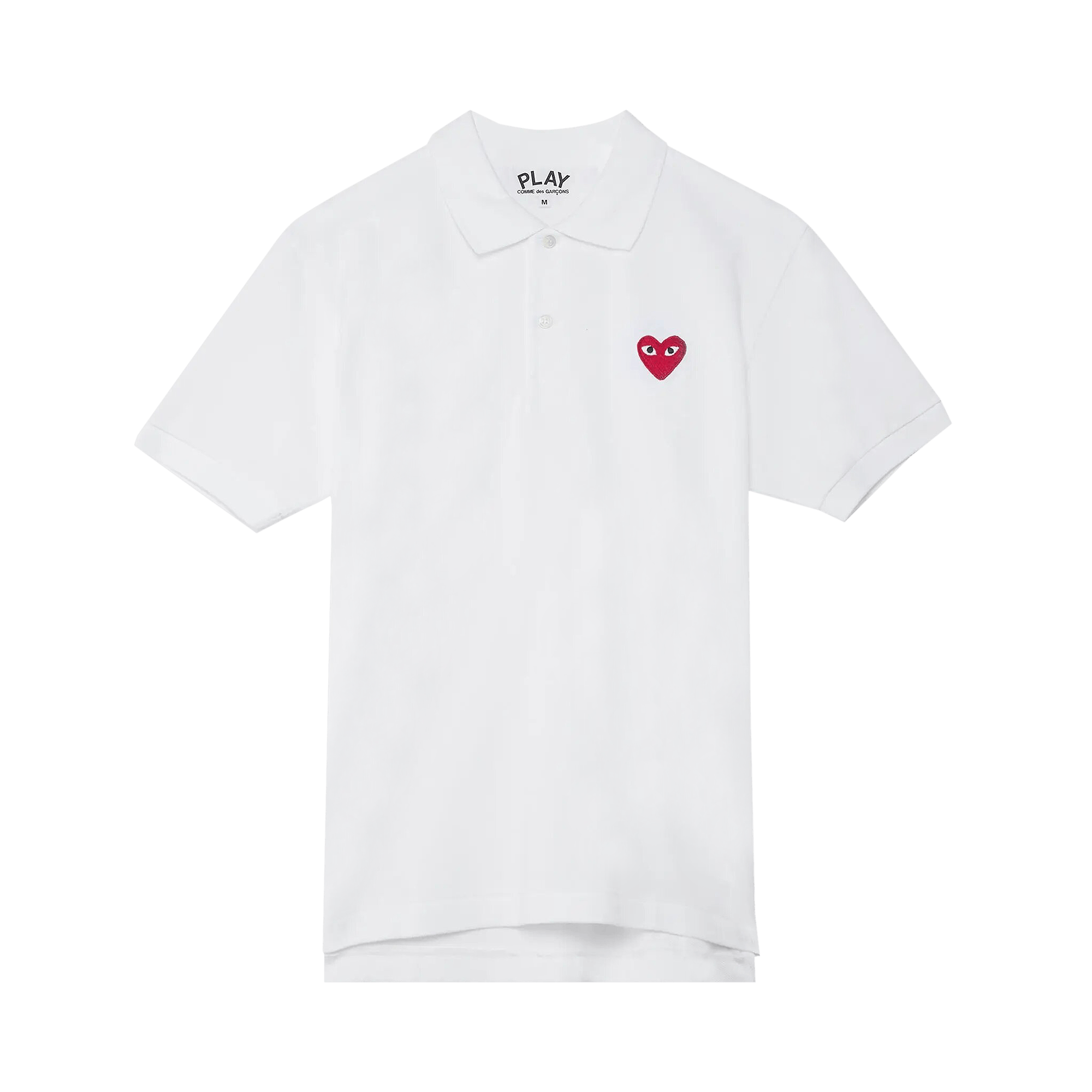 Comme des Garçons PLAY Heart Polo 'White'