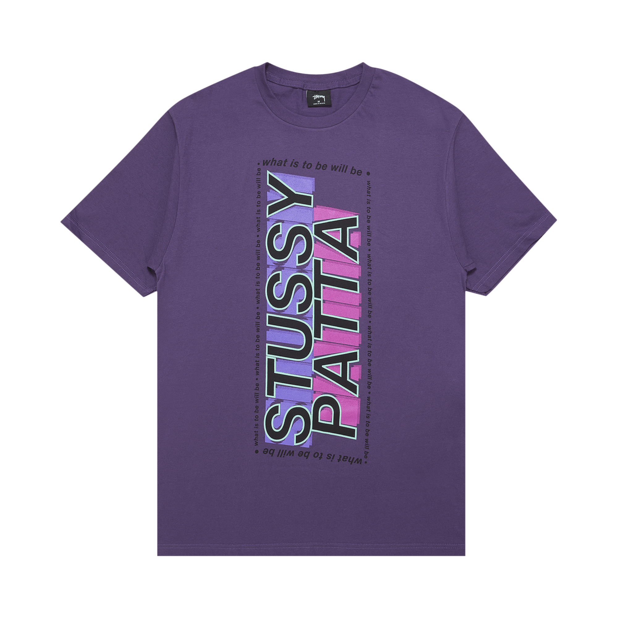 Stussy x Patta What it is to be will be Tee 'Purple'
