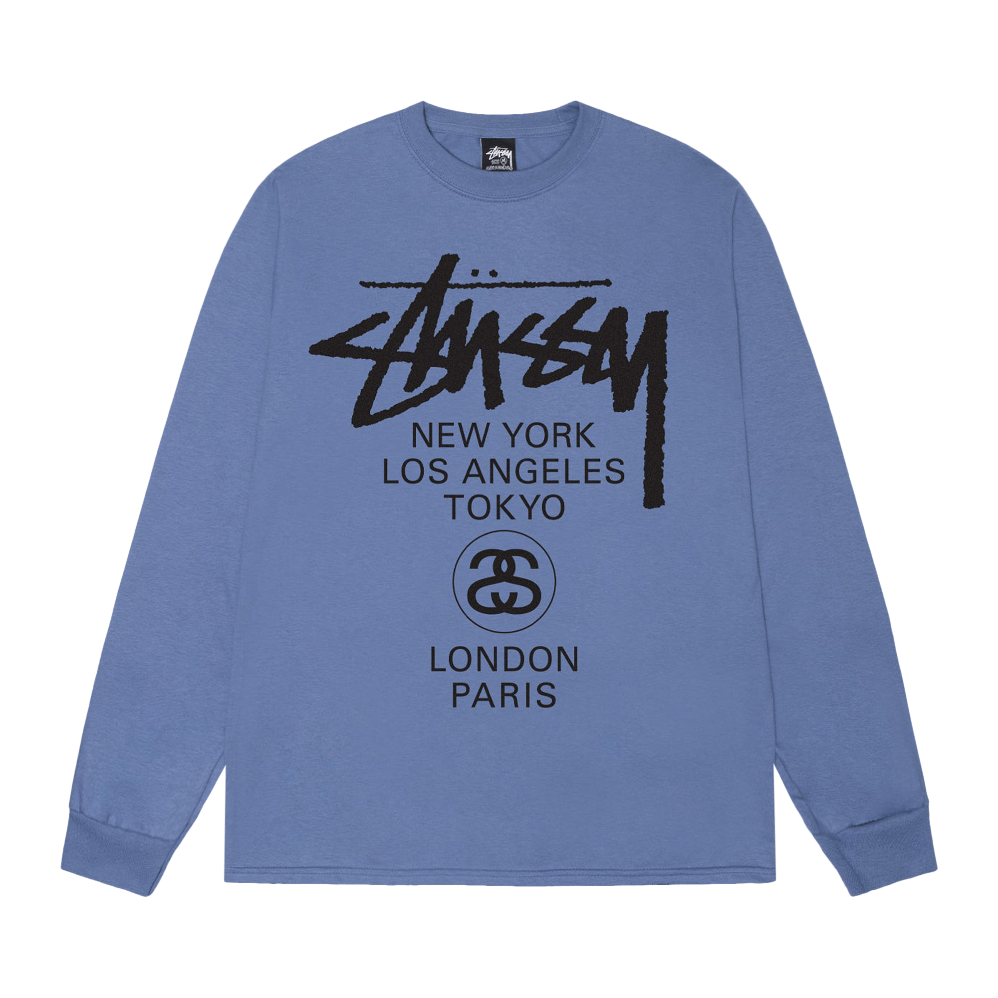 Stussy World Tour Long-Sleeve Tee 'Storm'