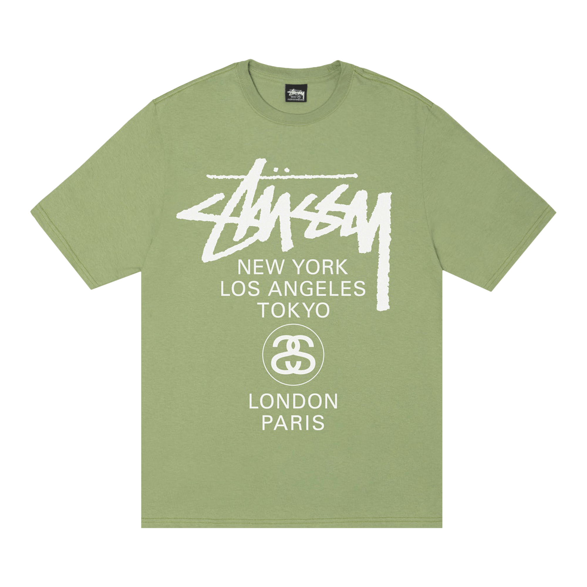 Stussy World Tour Tee 'Moss'