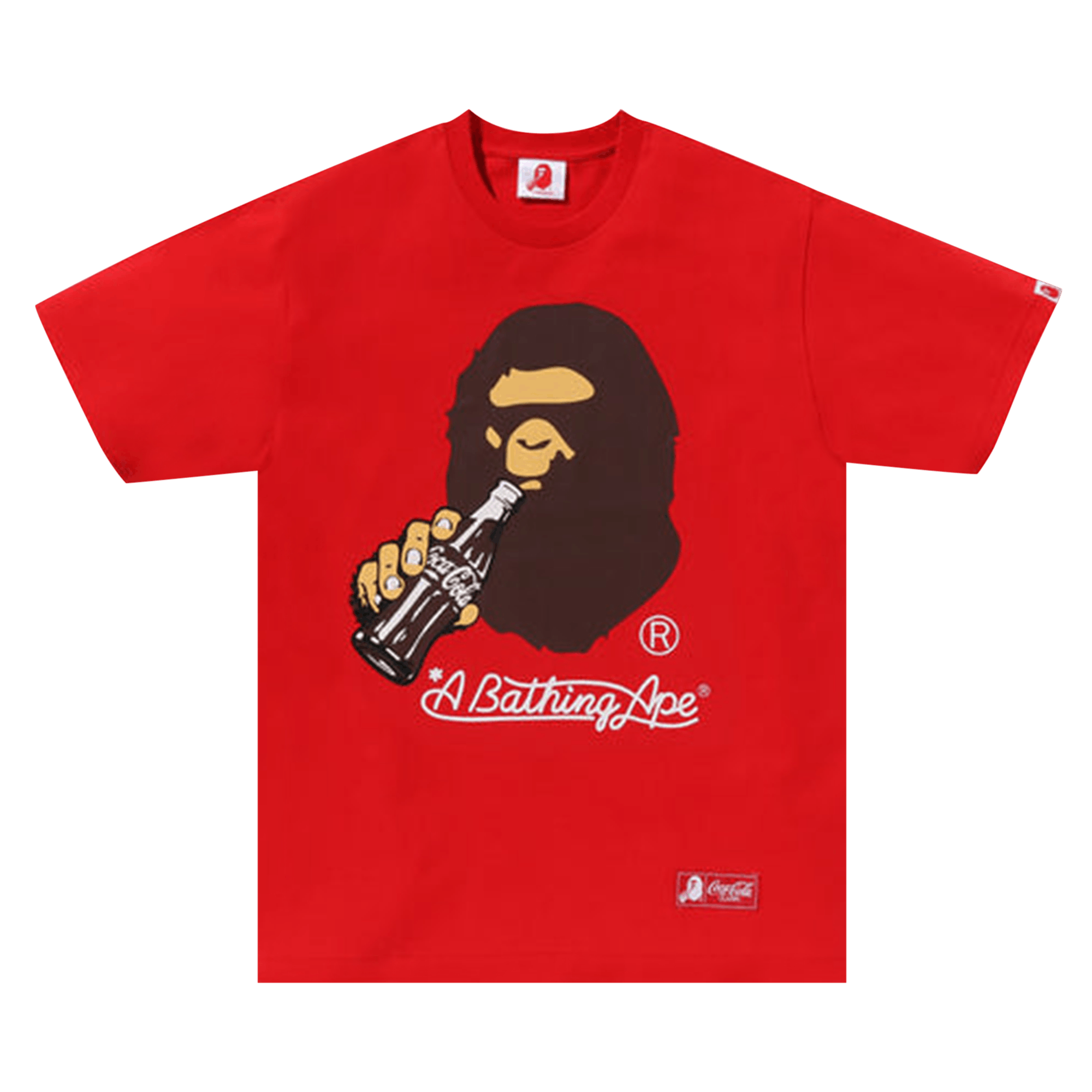 BAPE x Coca-Cola Ape Head Tee 'Red'