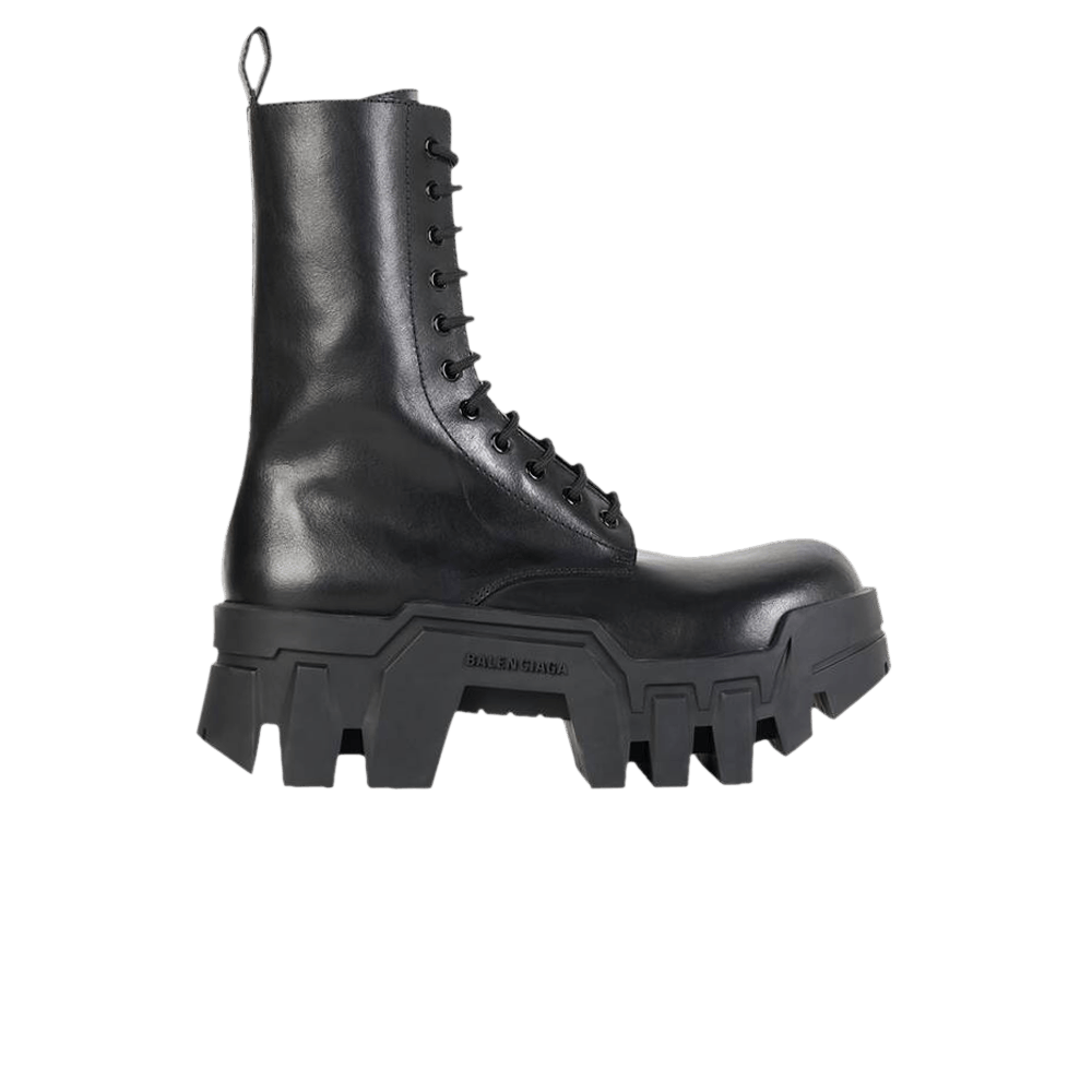 Buy Balenciaga Bulldozer Lace-up Boot 'Black' - 672502 WBCQ1 1081