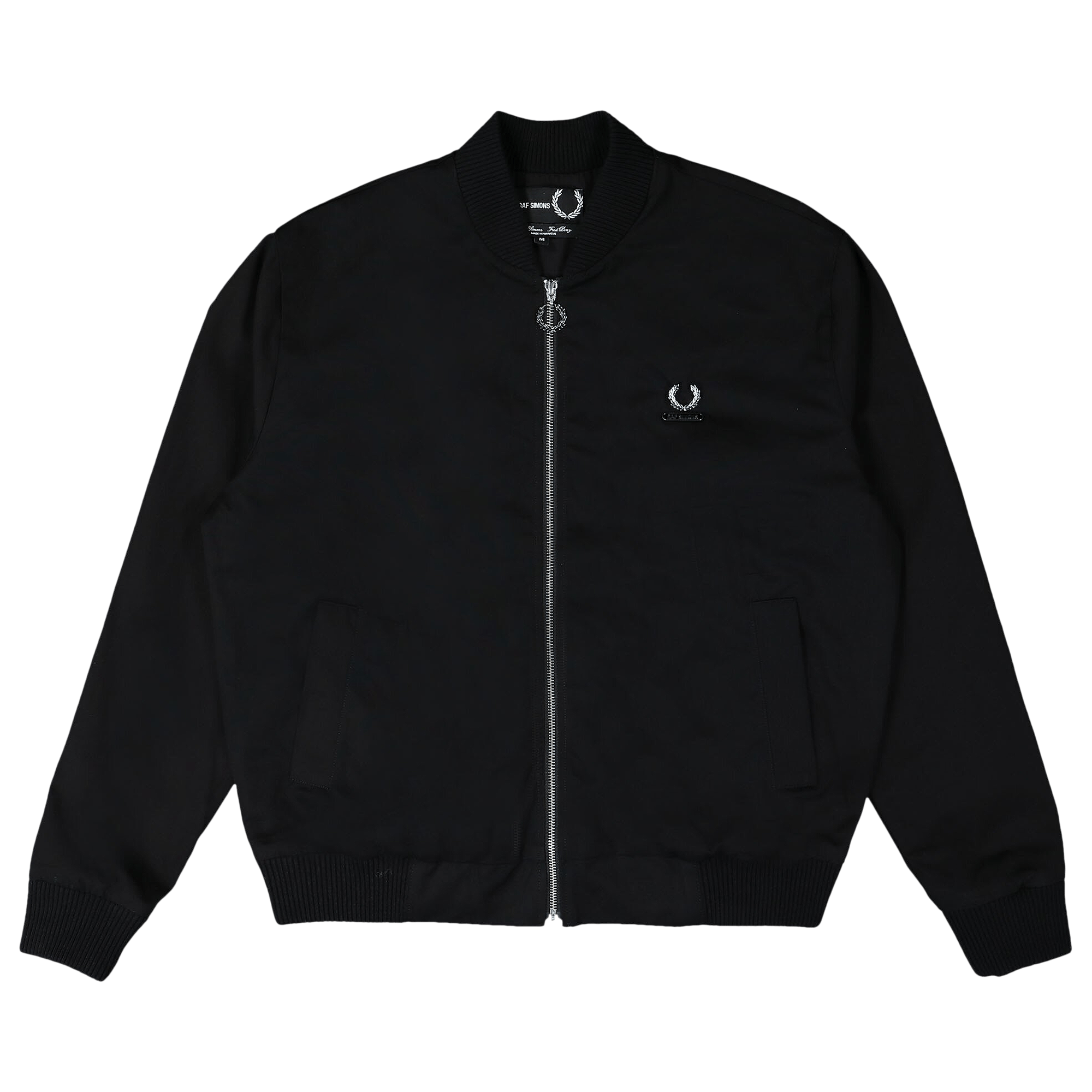 Buy Fred Perry x Raf Simons Printed Bomber Jacket 'Black' - SJ6521 