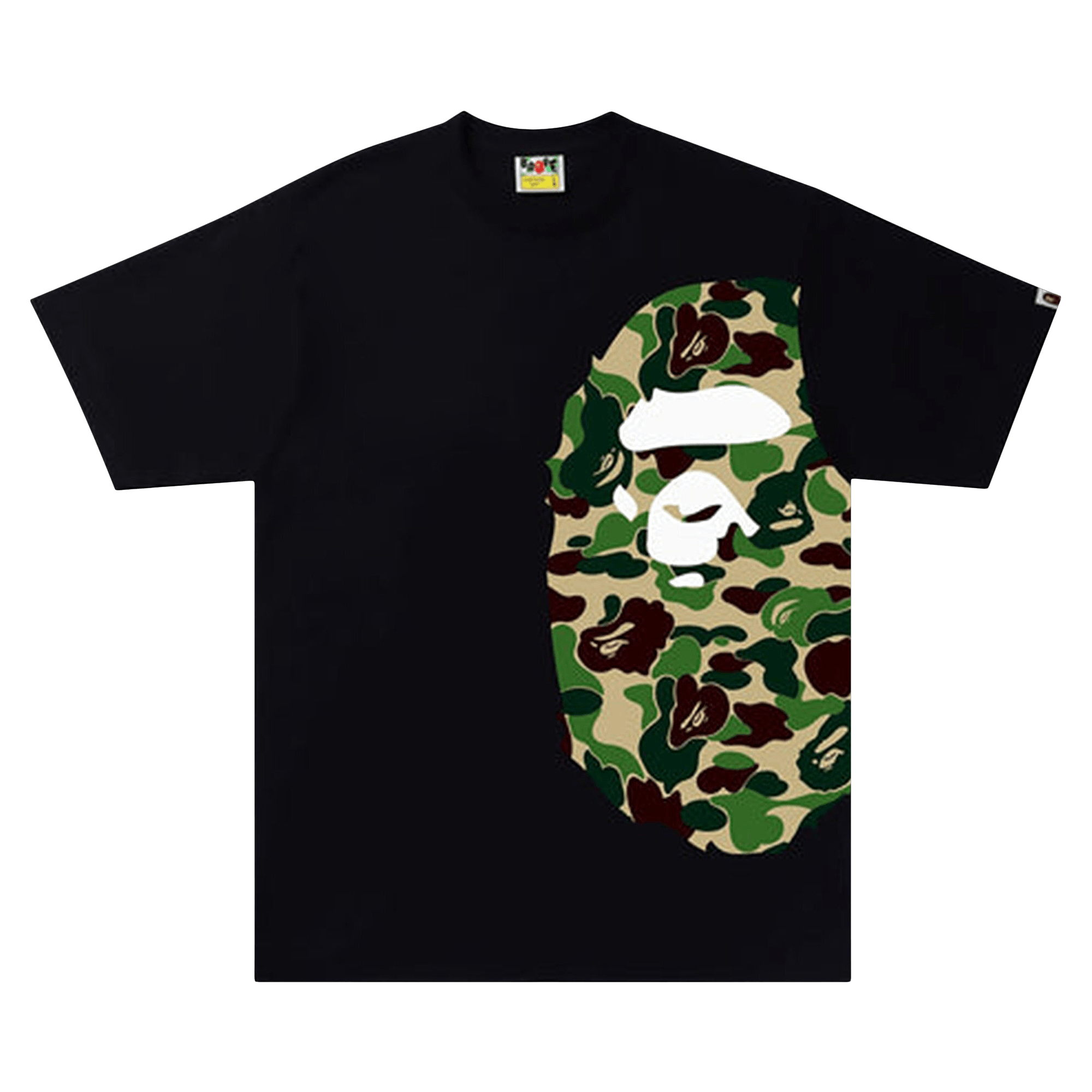 BAPE ABC Camo Side Big Ape Head Tee 'Black/Green'