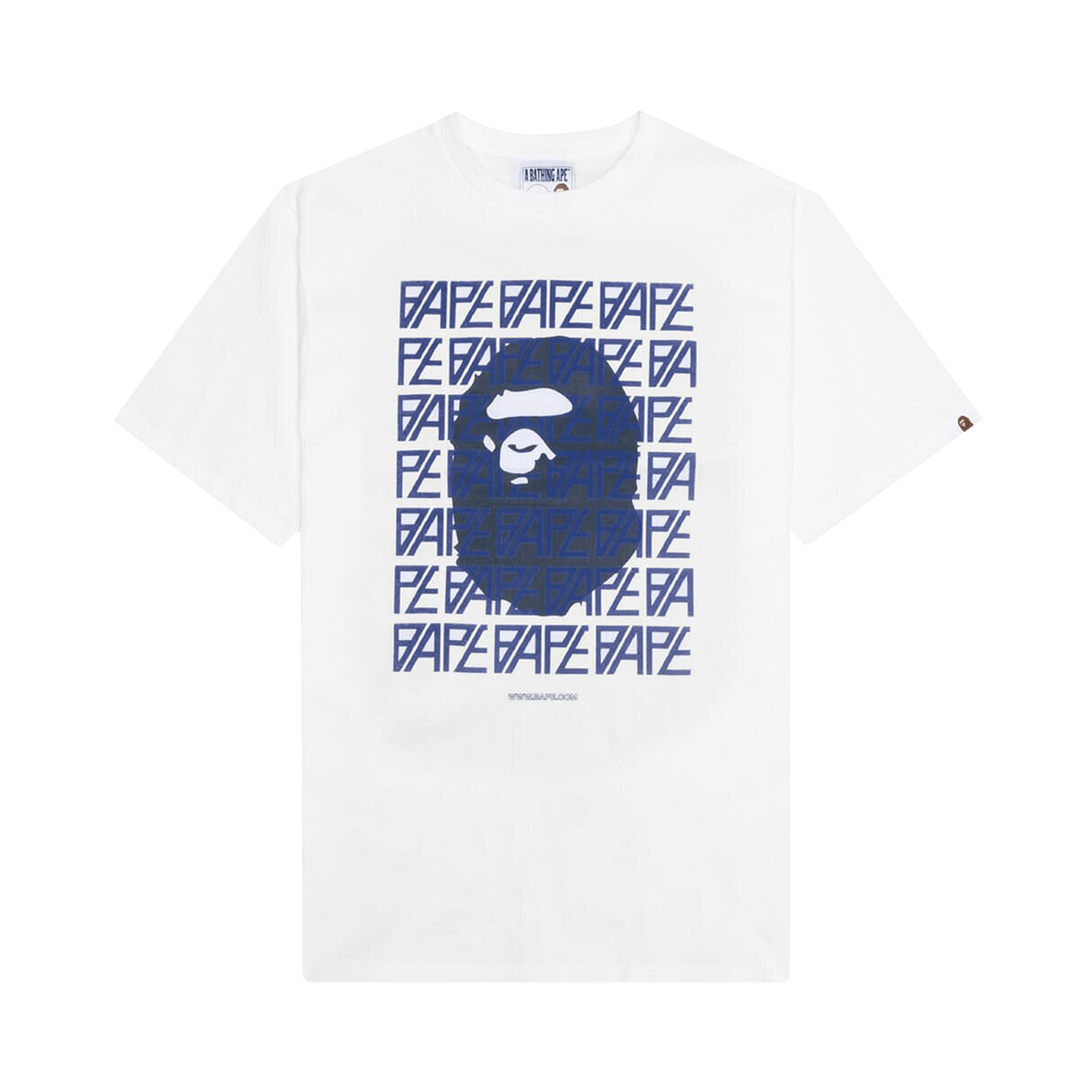 BAPE Logo Monogram Tee 'White'