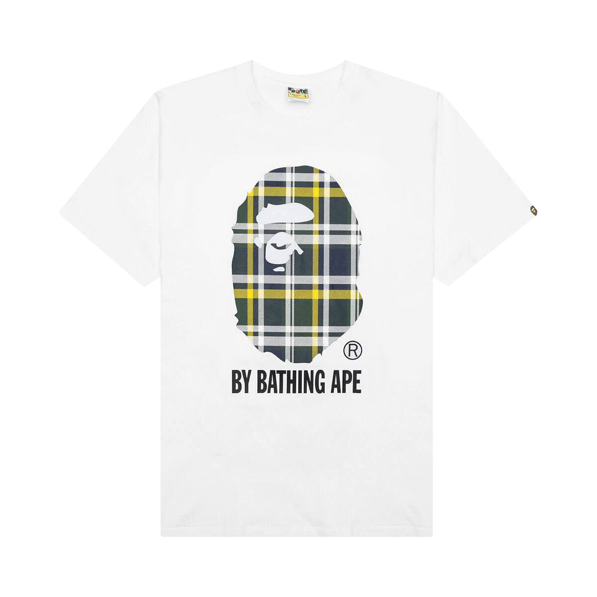 BAPE Check By Bathing Ape Tee 'White/Green'