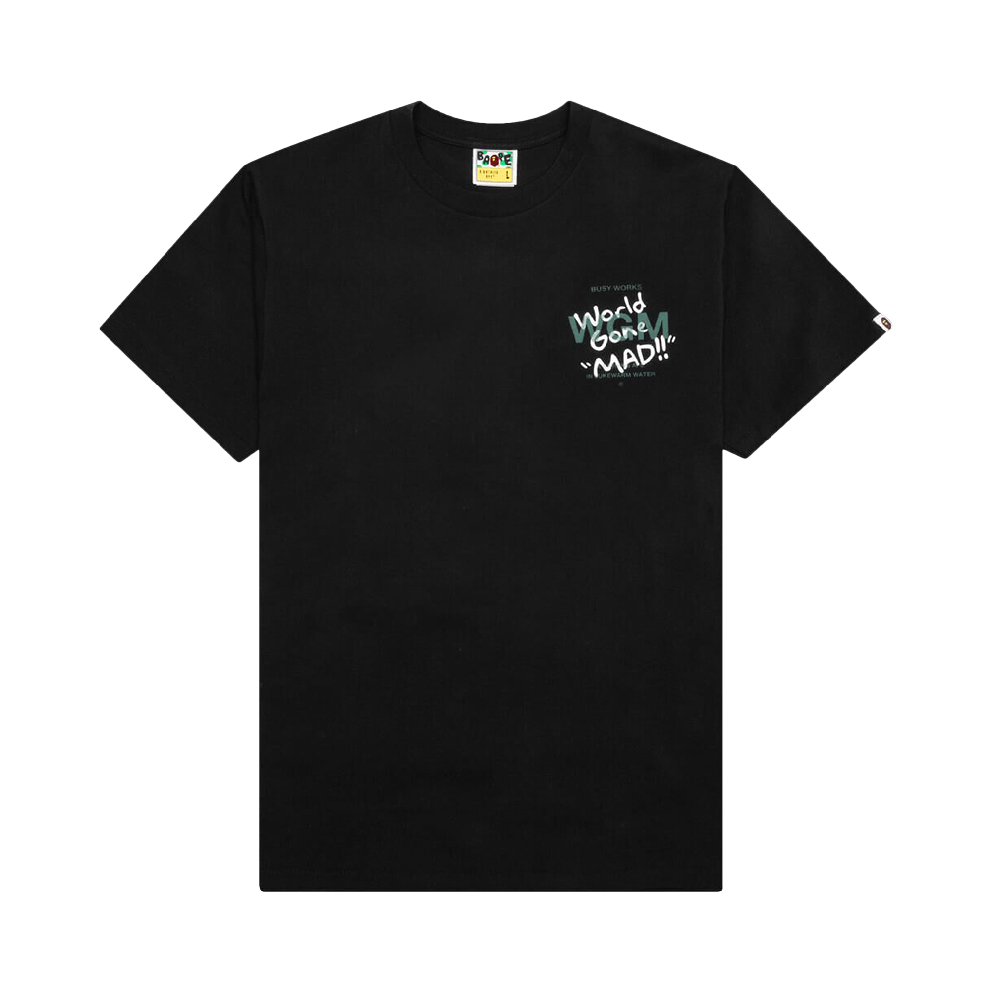 BAPE Woodland Camo WGM Ape Head Tee 'Black'