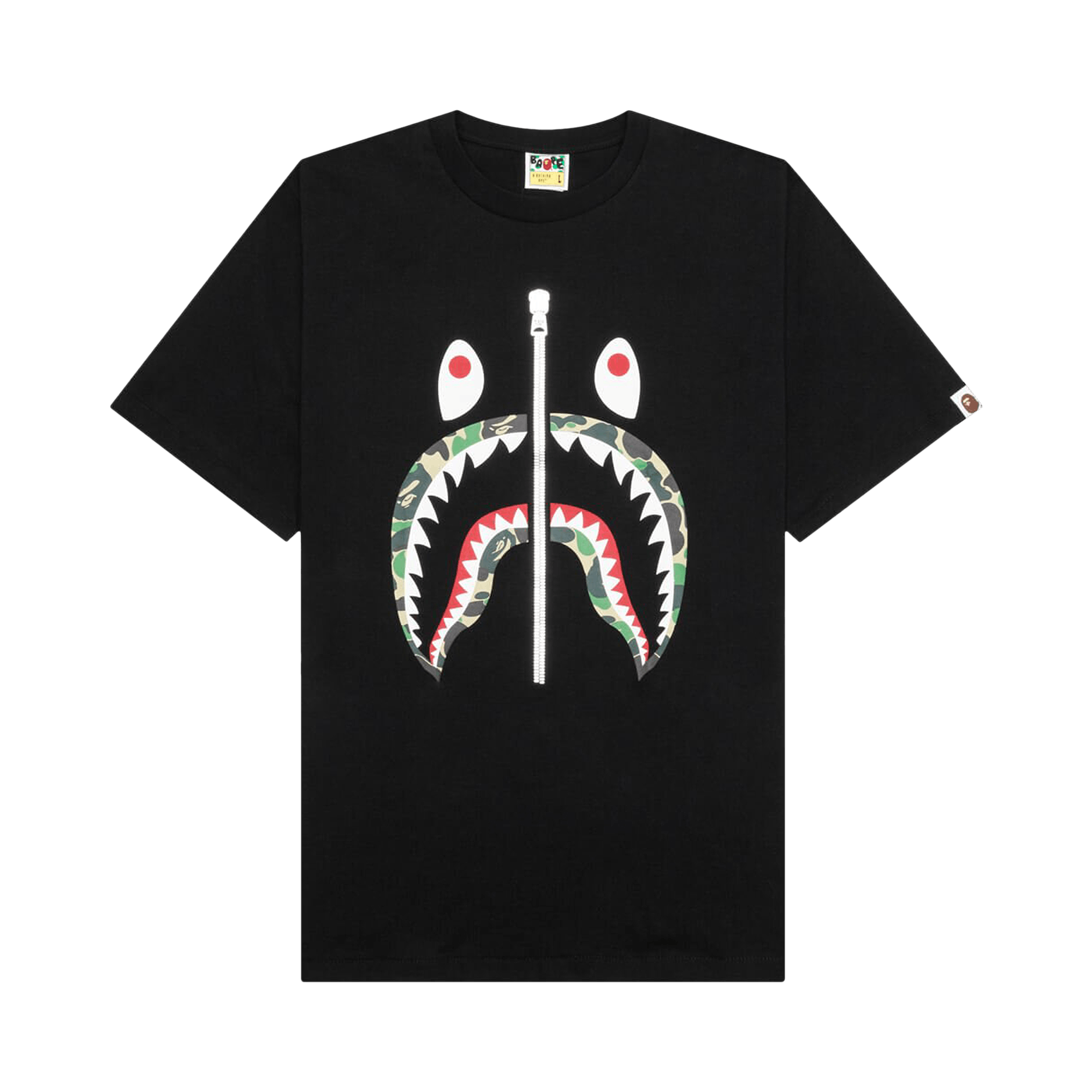 BAPE ABC Camo Shark Tee 'Black/Green'