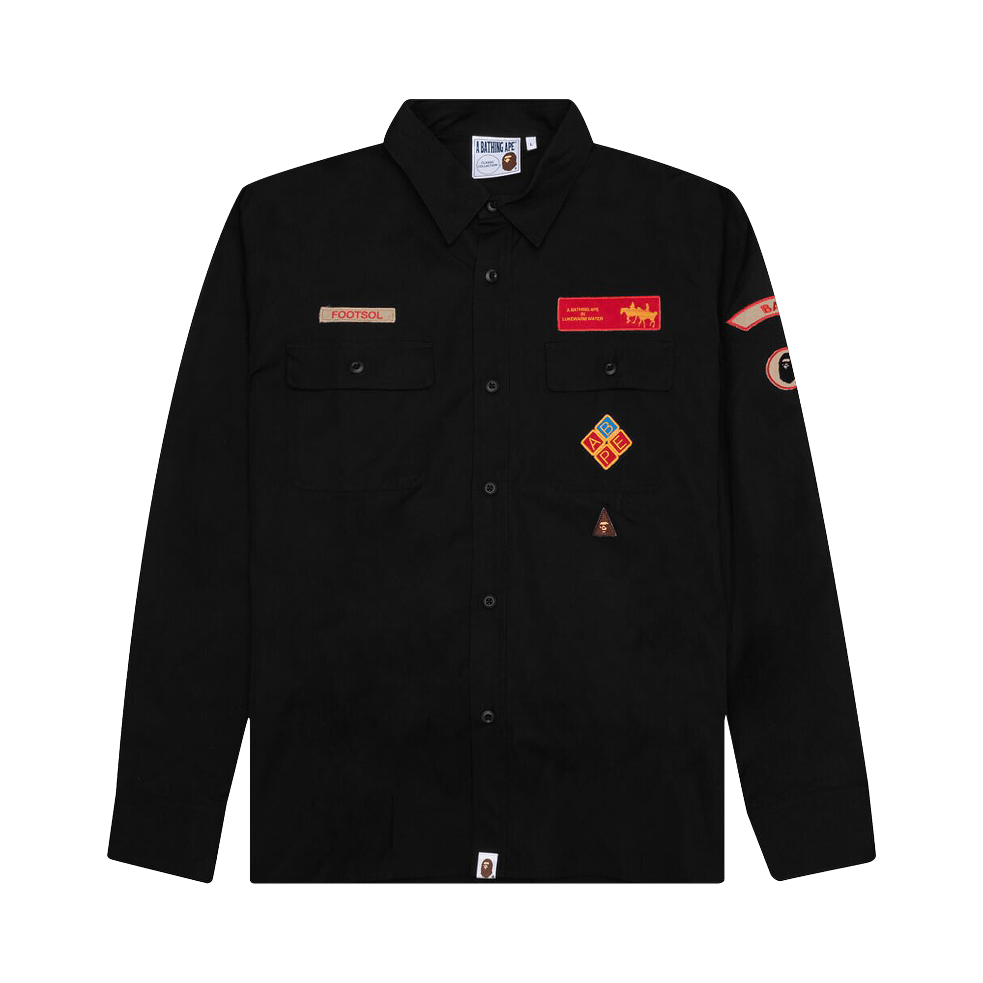 BAPE Relaxed Fit Boyscout Shirt 'Black'