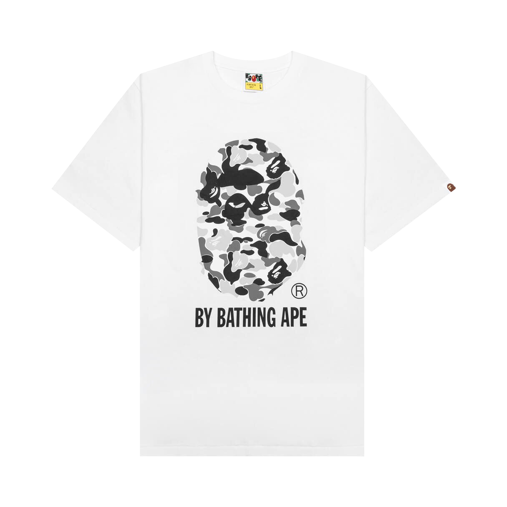 BAPE ABC Camo By Bathing Ape Tee 'White/Grey'