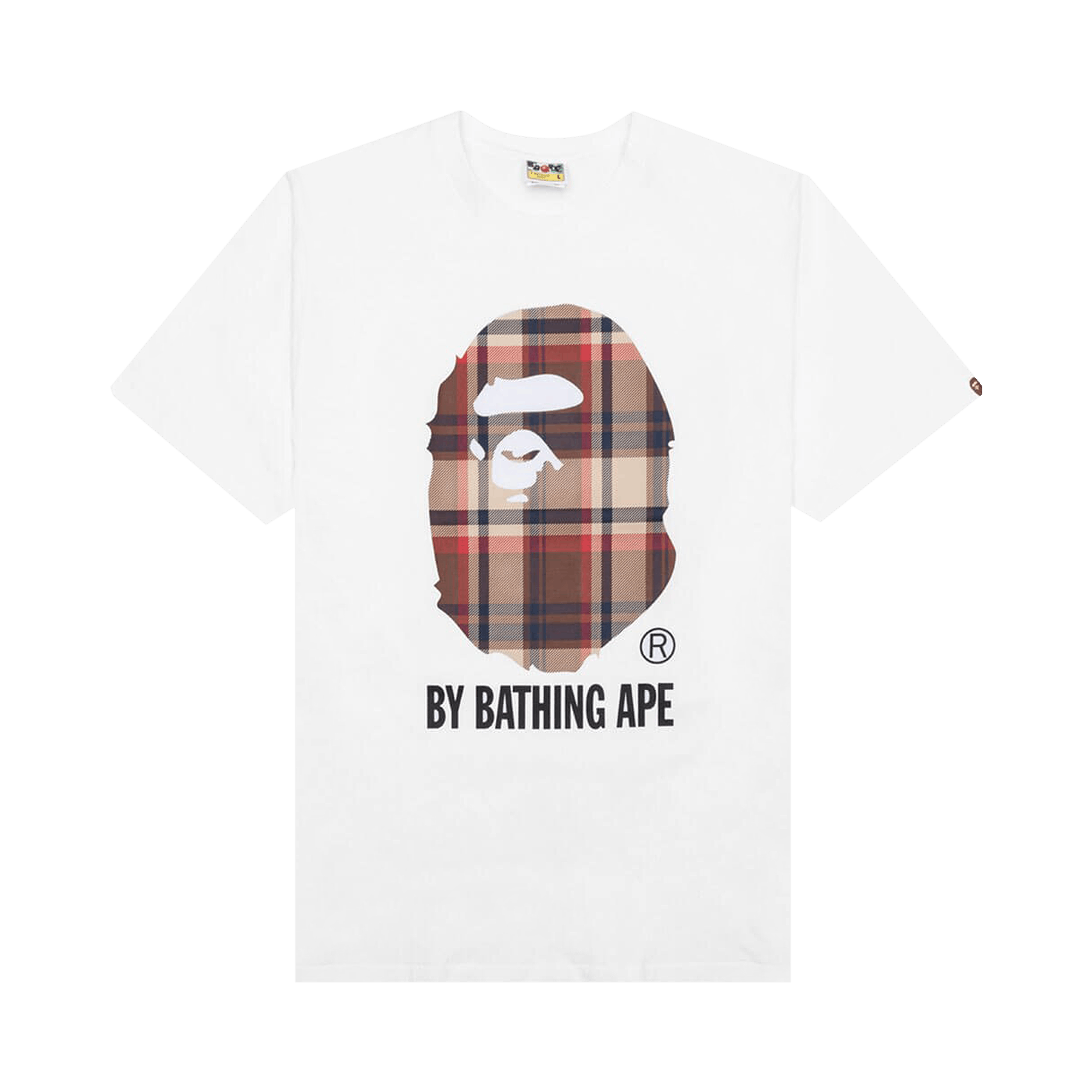 BAPE Check By Bathing Ape Tee 'White/Red'