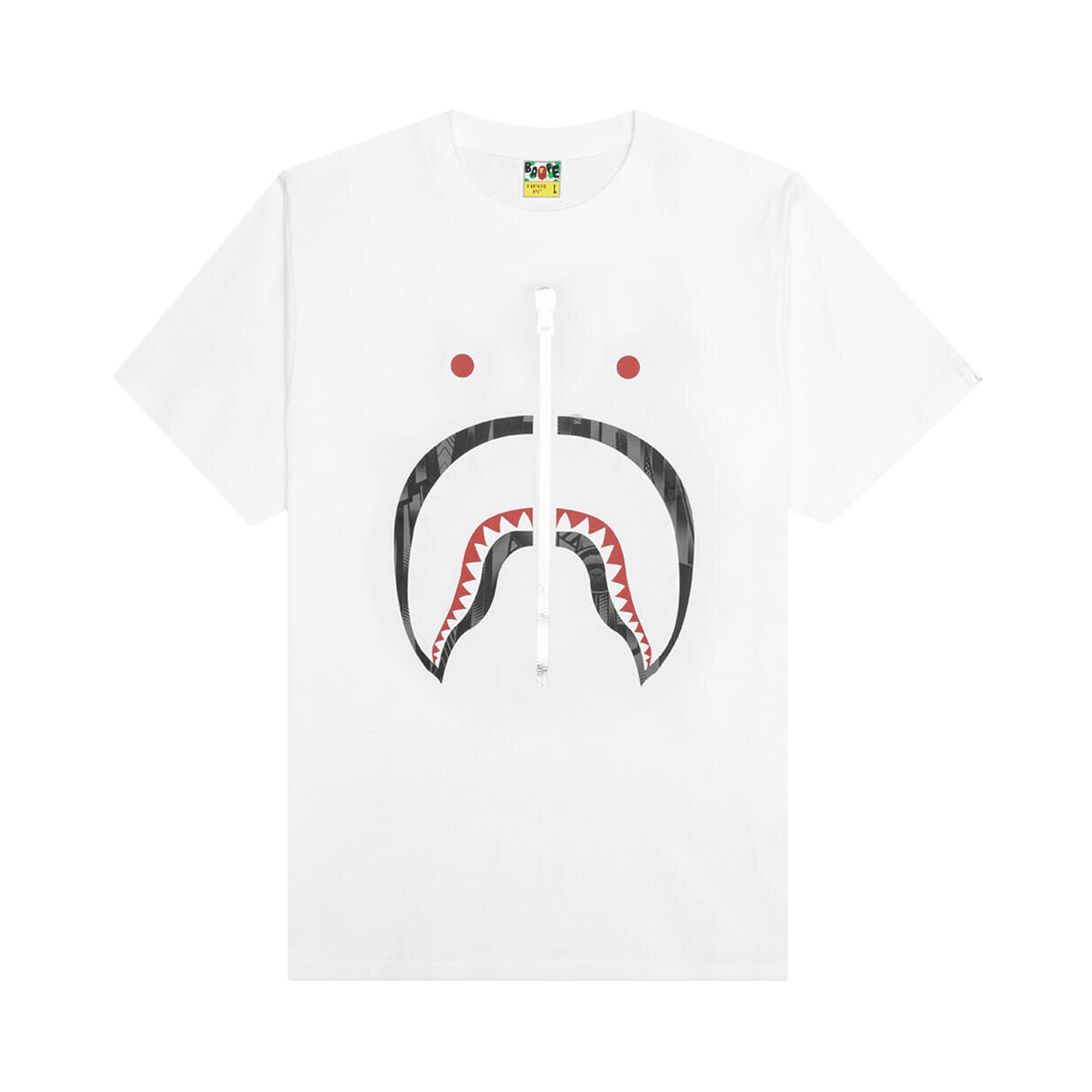 BAPE Speed Racer Shark Tee 'White/Black'