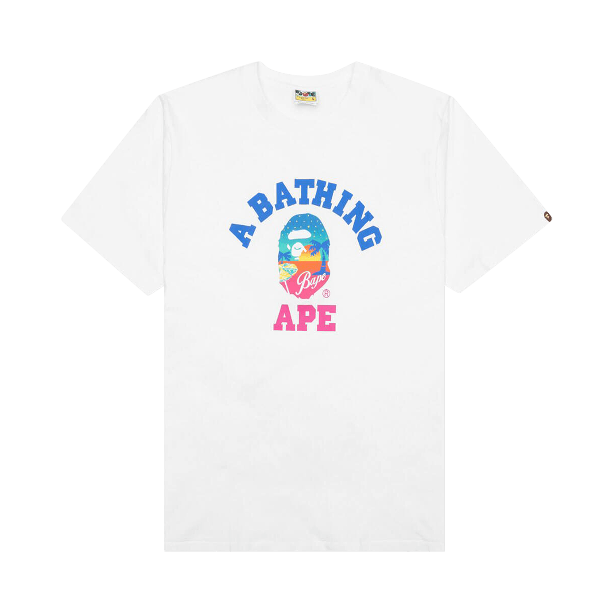 BAPE Sunset Beach Tee 'White'