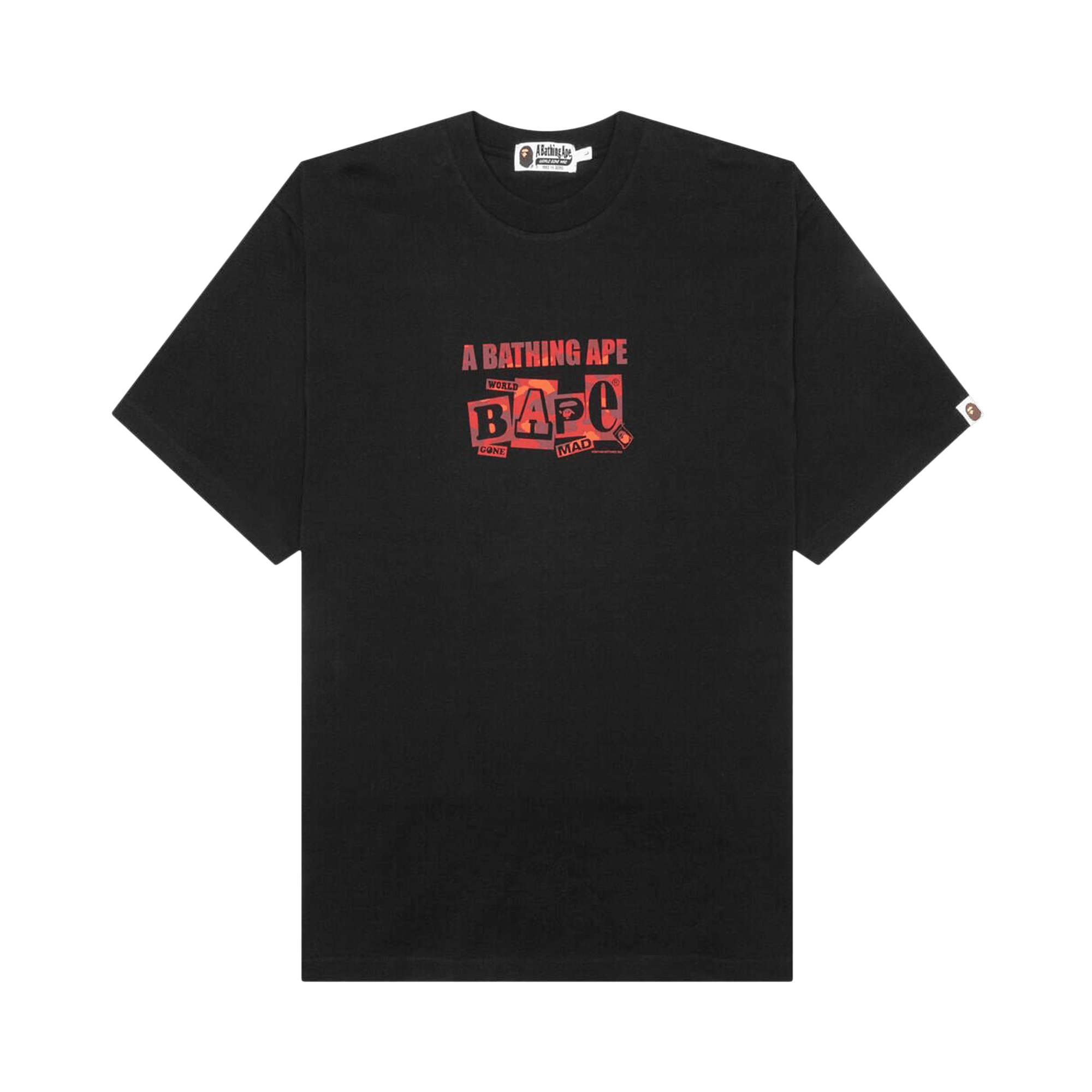BAPE Text Graphic Tee 'Black'