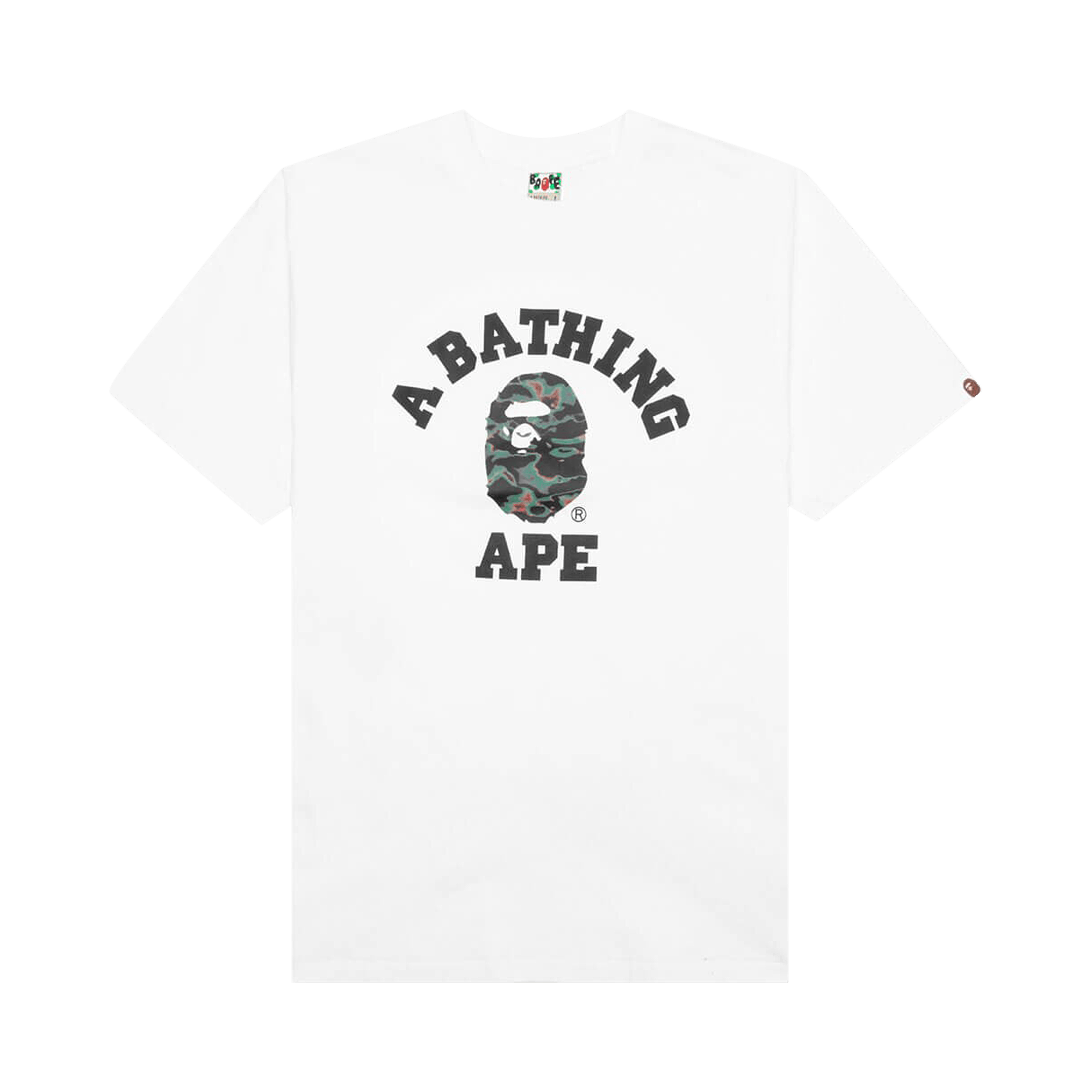 BAPE Thermography College Tee 'White'
