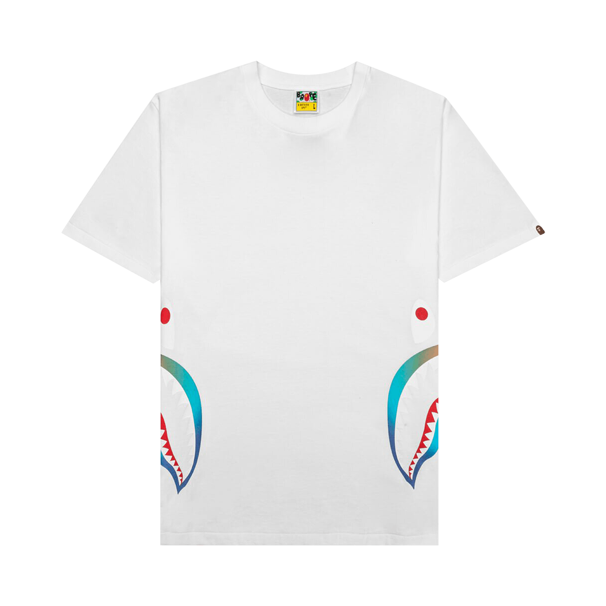 BAPE Gradation Side Shark Tee 'White'