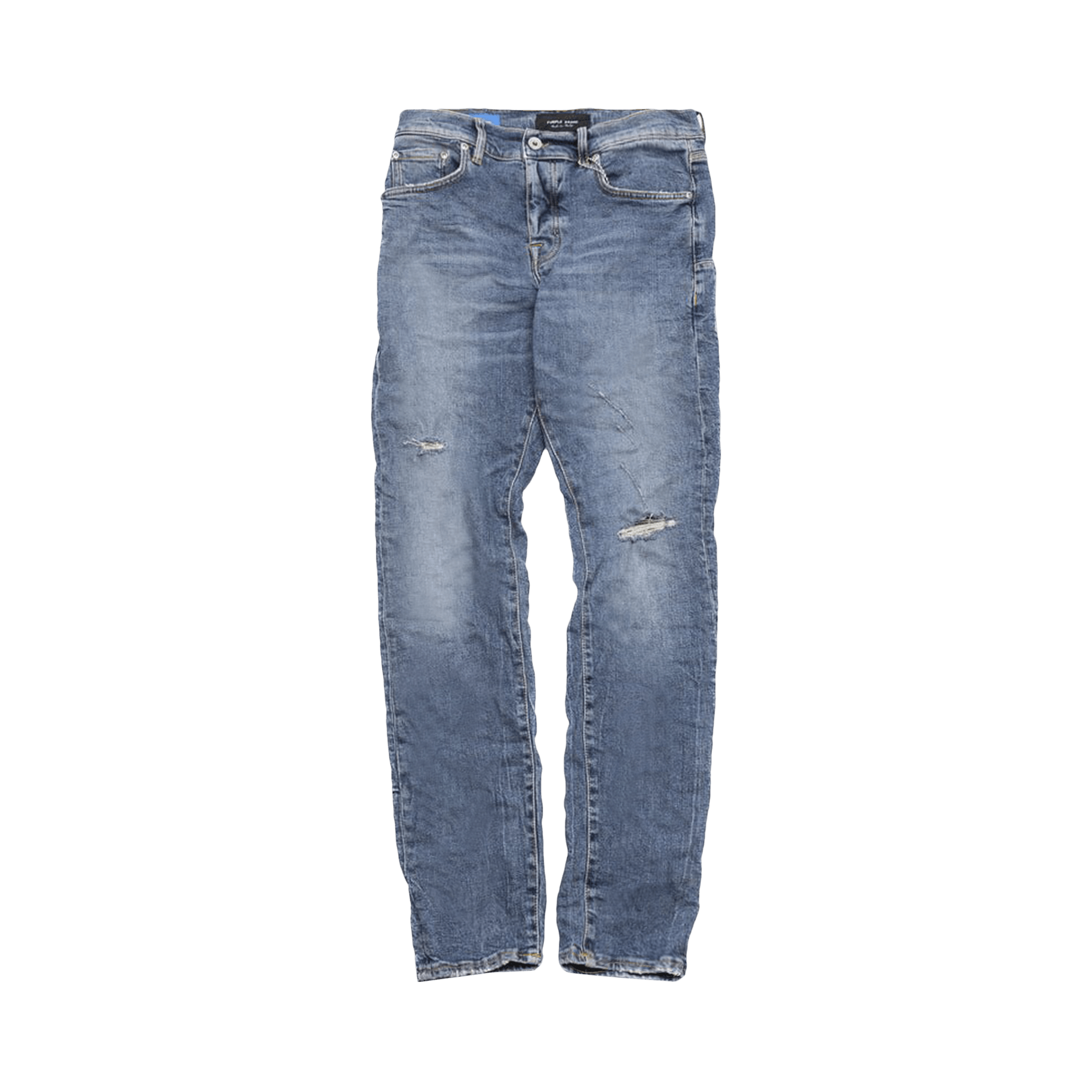 PURPLE BRAND Thrashed Tinted Jeans 'Mid Indigo'