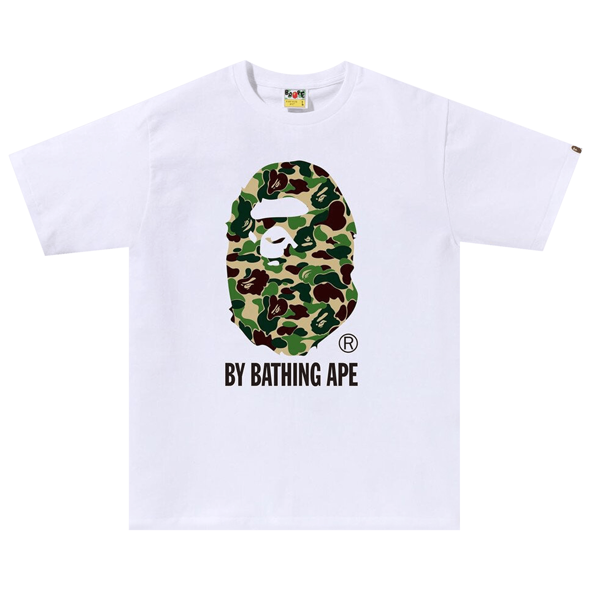 BAPE ABC Camo By Bathing Ape Tee 'White/Green'