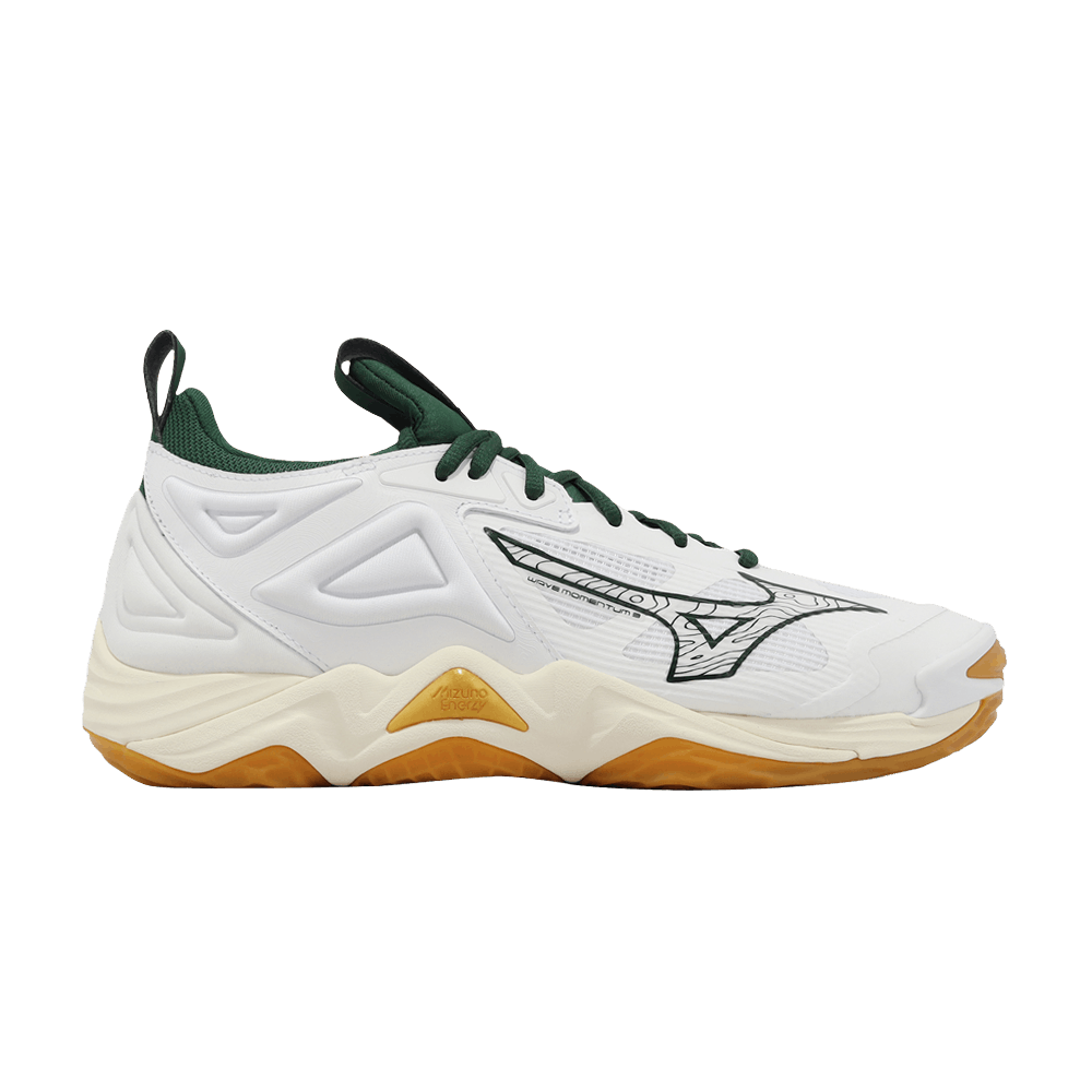 Mizuno Wave Momentum 3 'White Green Gold'