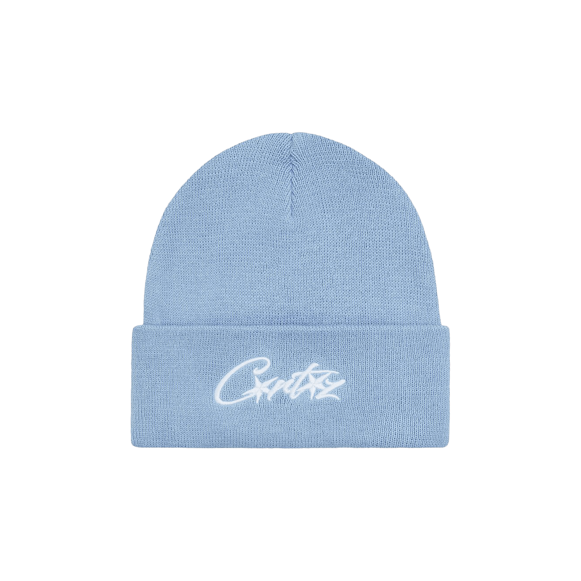 Corteiz Allstarz Folded Beanie 'Baby Blue'