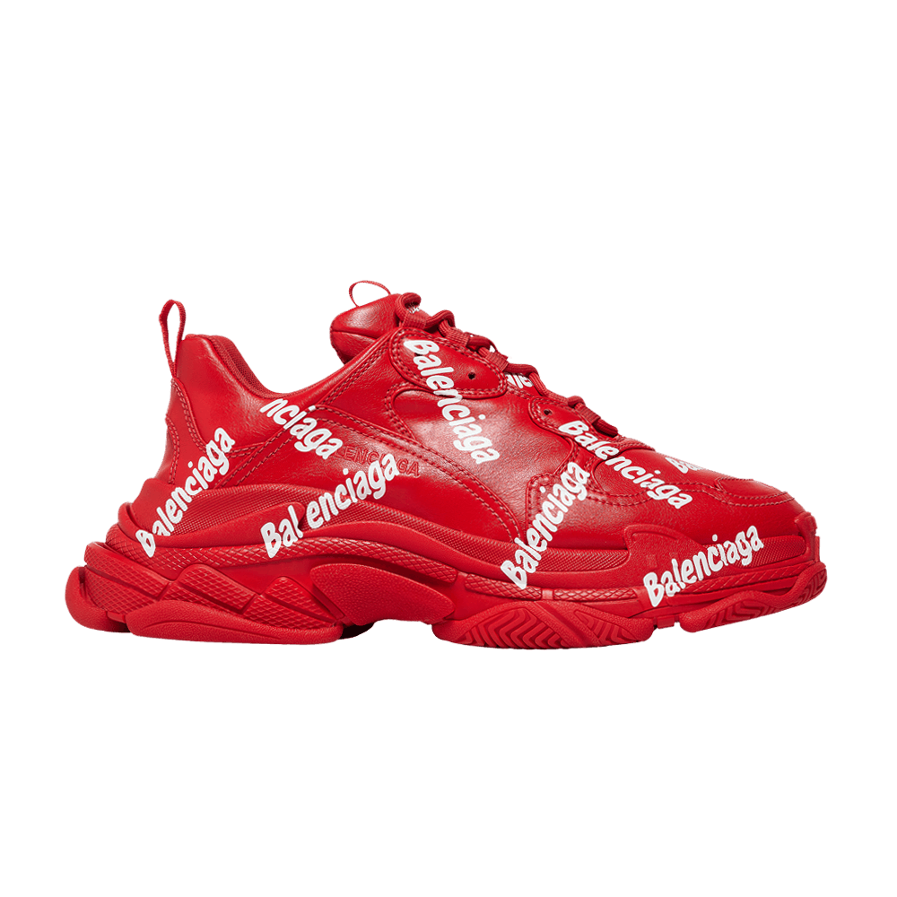 Balenciaga Triple S Sneaker 'Allover Logo - Tomato Red'