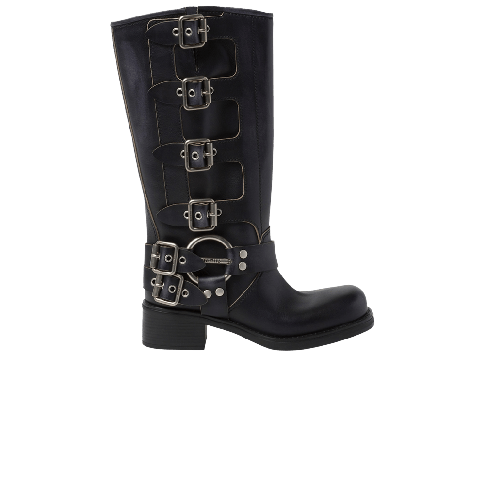 Miu Miu｜BOOTS (5W792D 3F33 F0002) Dark Brown Suede Boots | Miu Miu