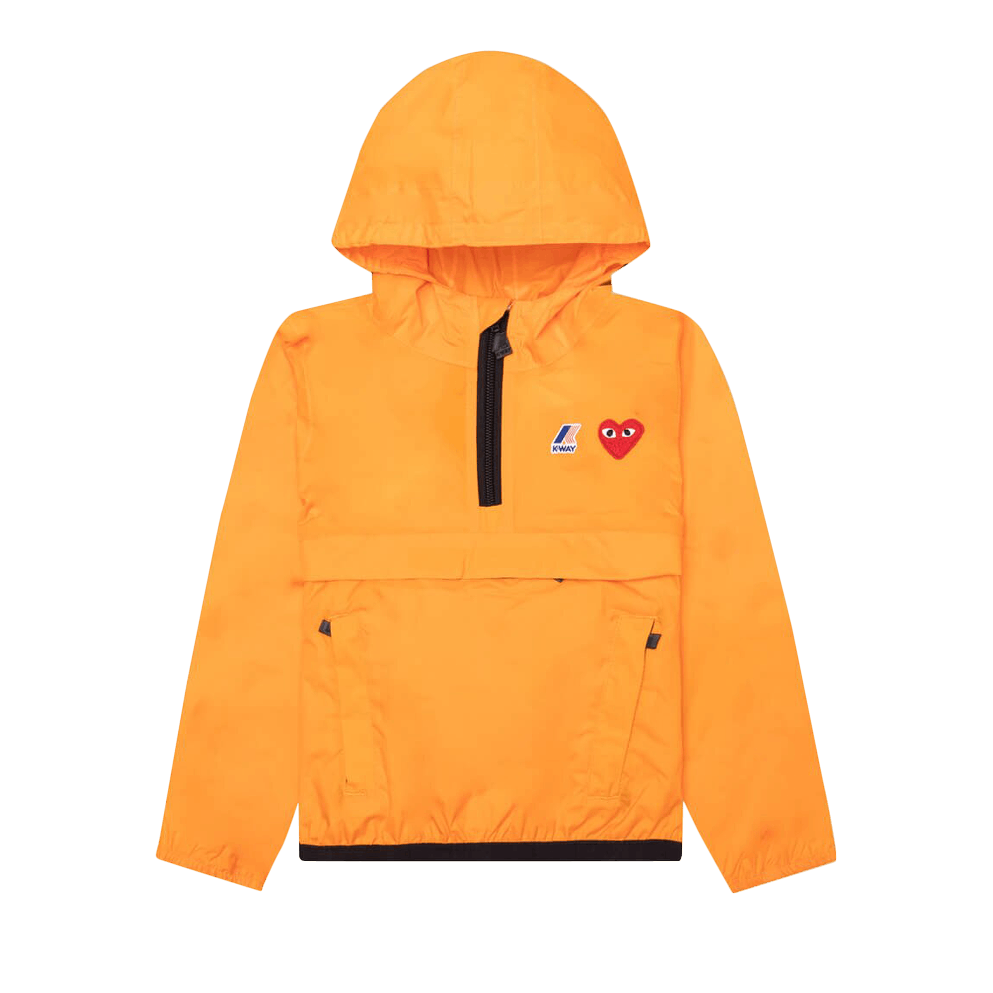 Comme des Garçons PLAY Kids x K-Way Half Zip Jacket 'Orange'