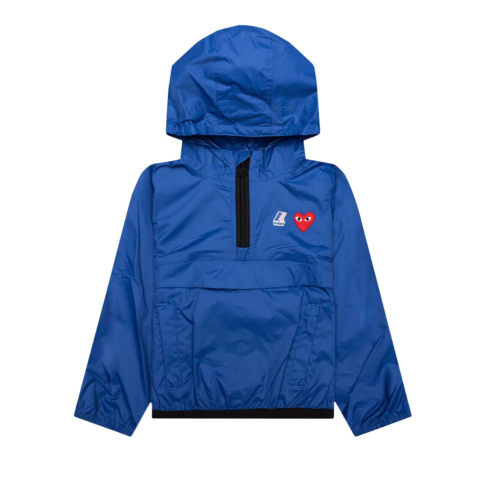 Comme des Garçons PLAY Kids x K-Way Half Zip Jacket 'Blue'