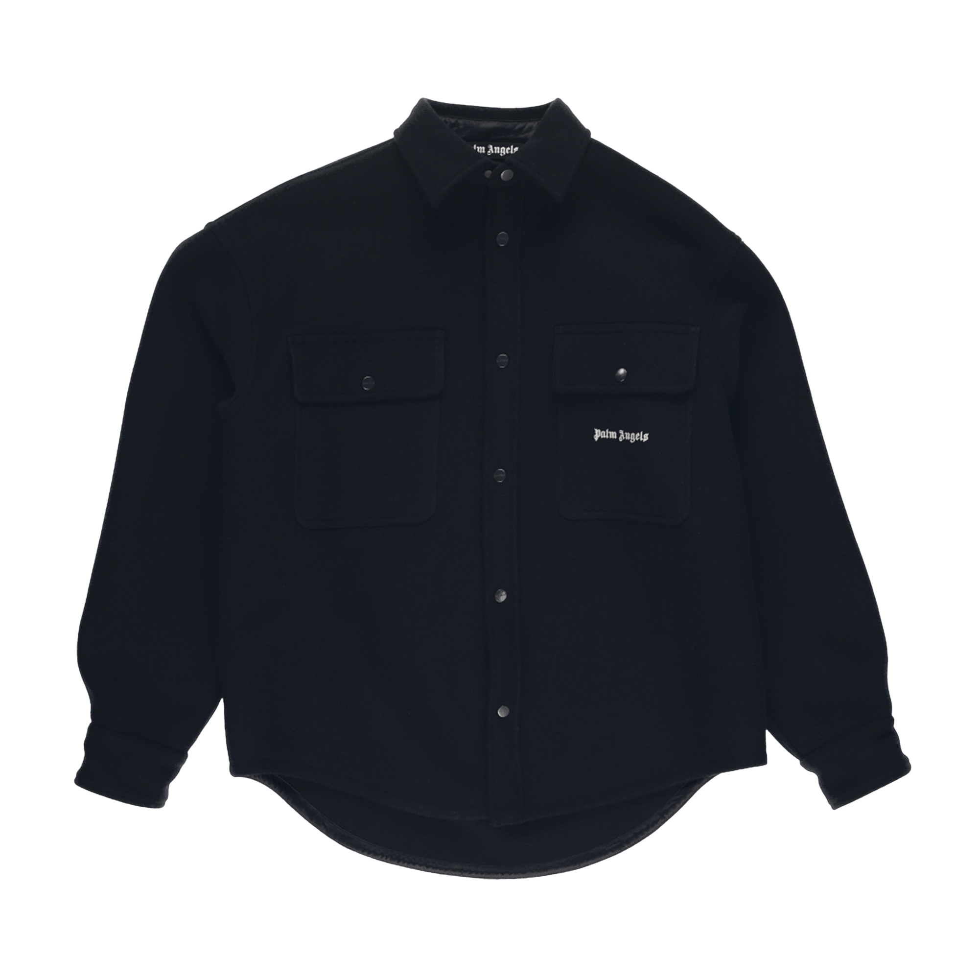 Palm Angels Black Logo Overshirt 'Black'