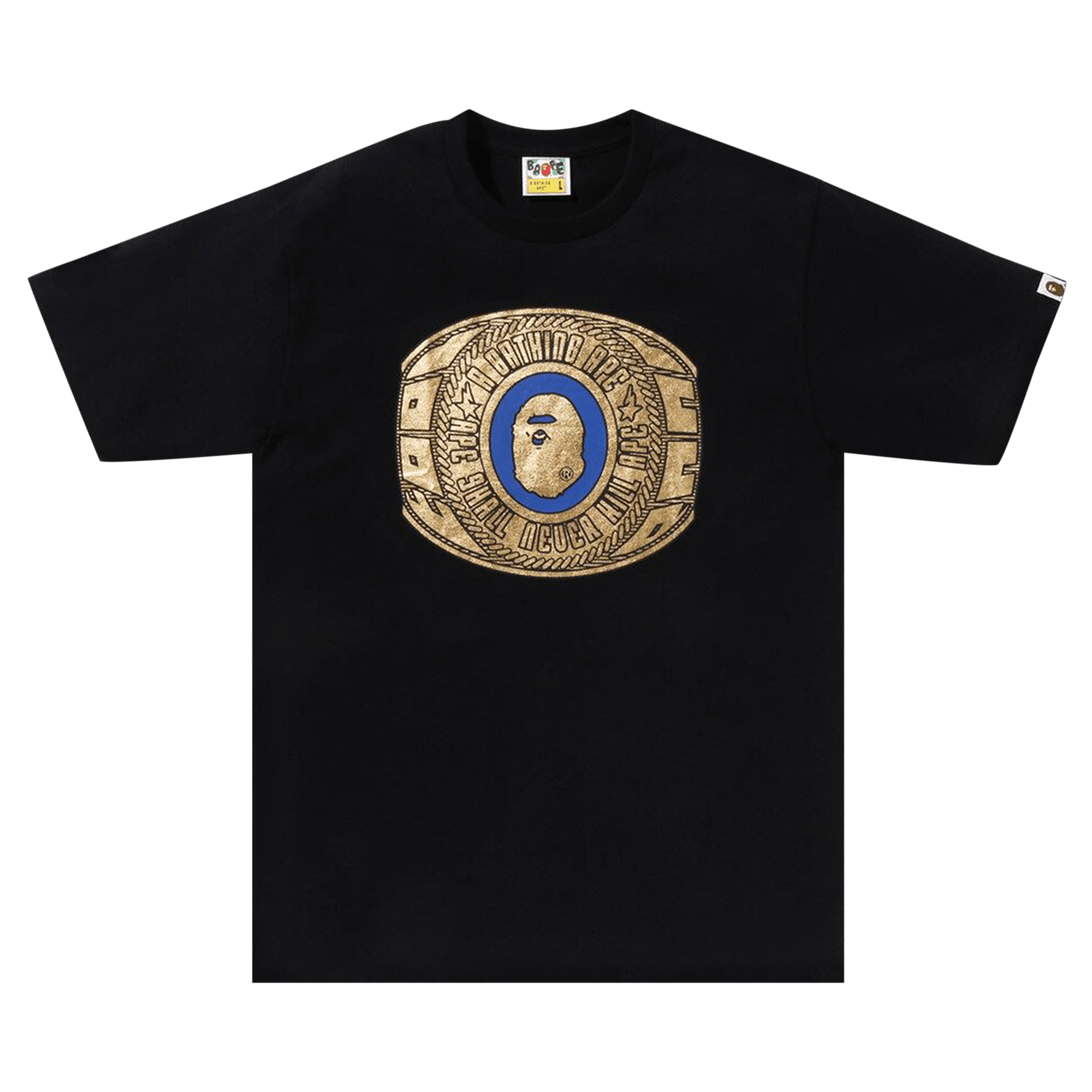 BAPE Foil Bape College Ring Tee 'Black'