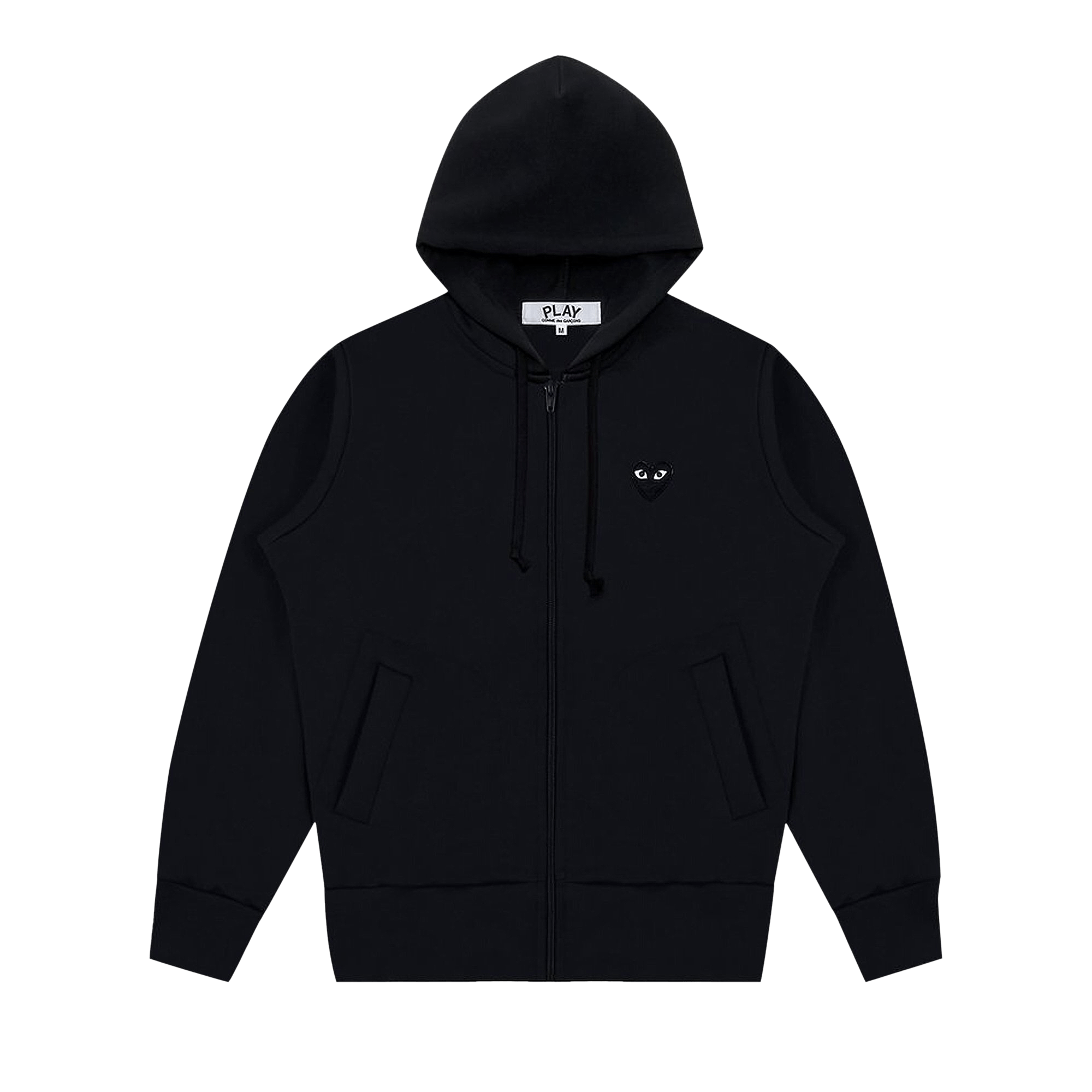 Comme des Garçons PLAY Zip Up Hoodie 'Black'