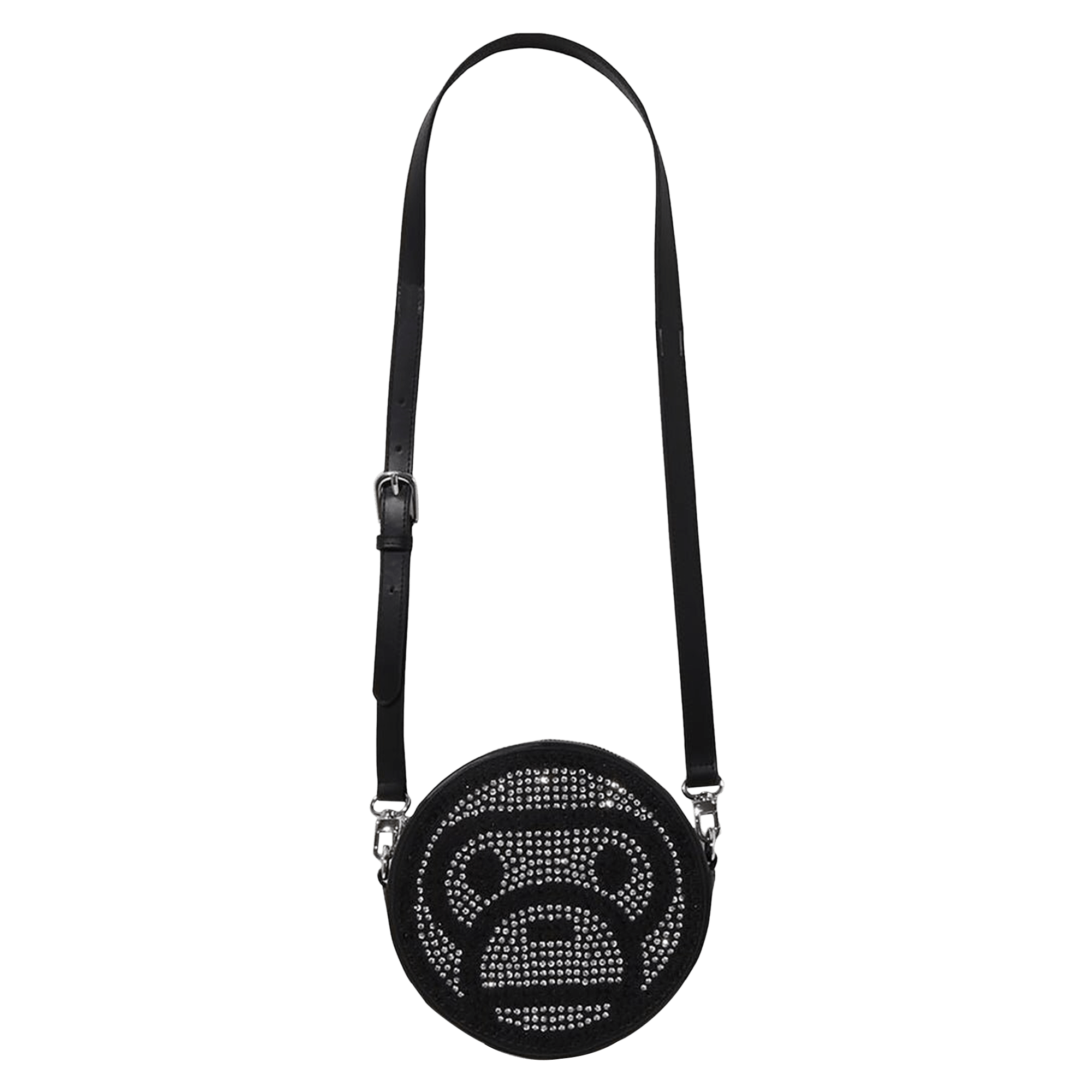 BAPE Baby Milo Crystal Stone Shoulder Bag 'Black'