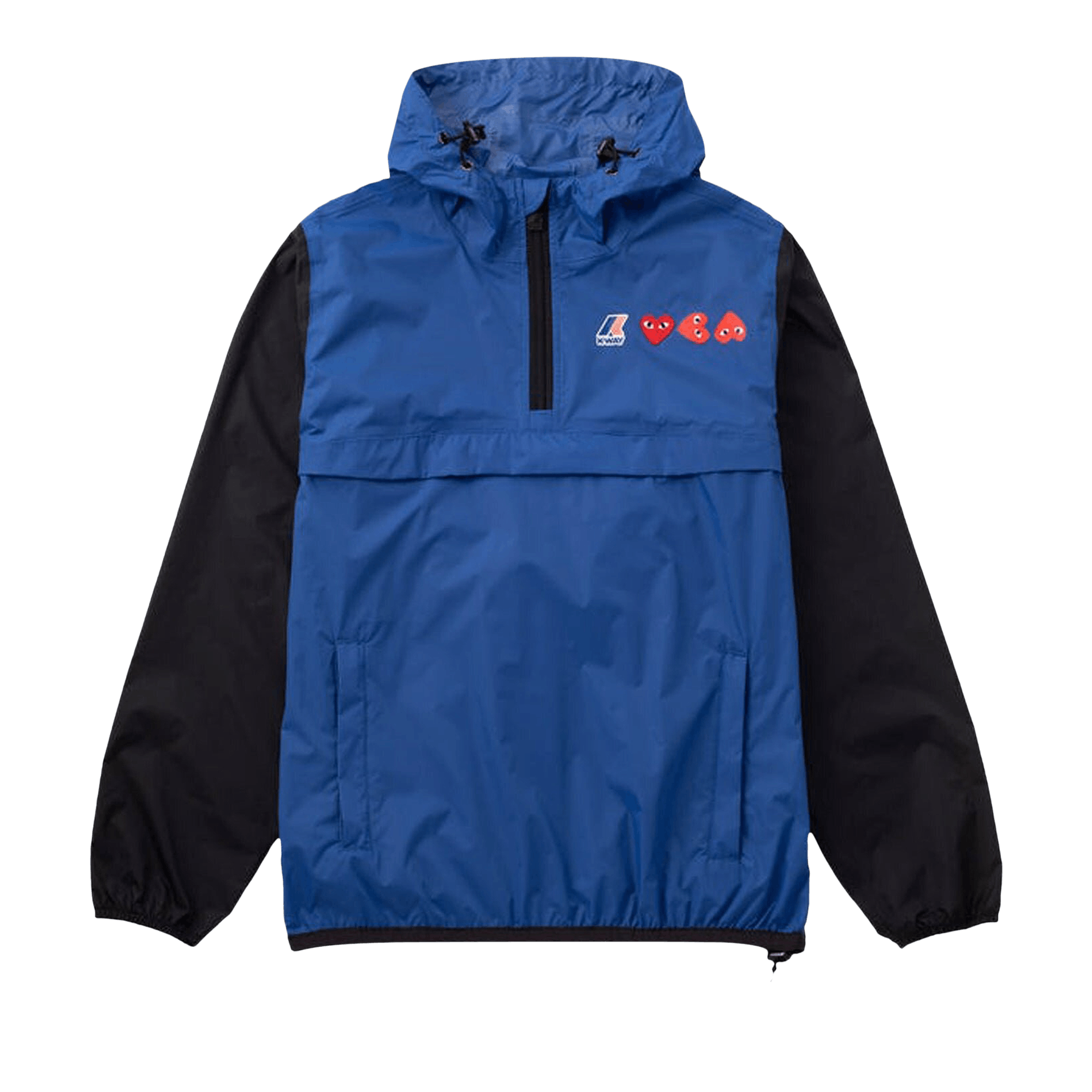 Comme des Garçons PLAY x K-Way Half Zip Hoodie 'Blue'