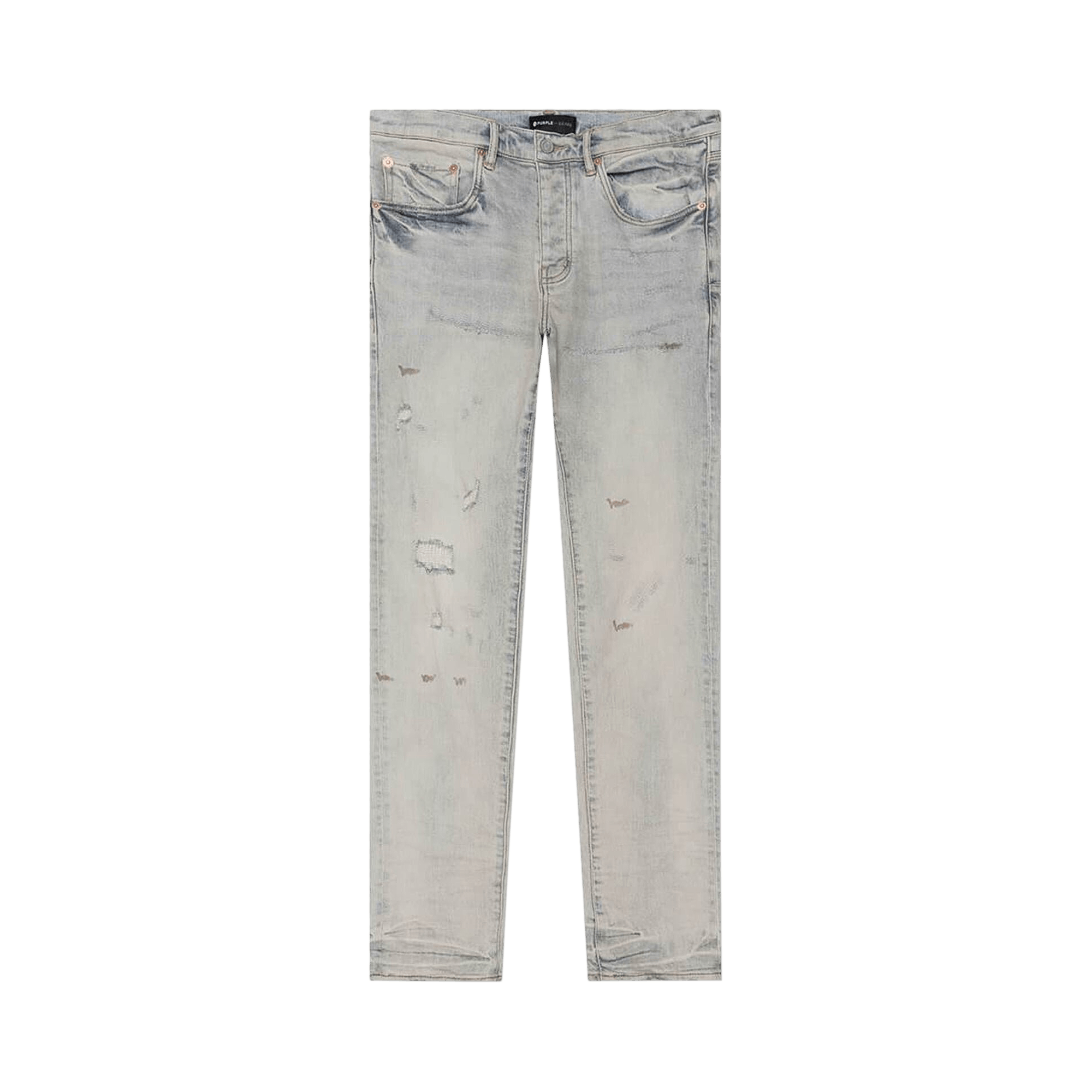 PURPLE BRAND Superlight Oil Repair Low Rise Skinny Jean 'Grey'