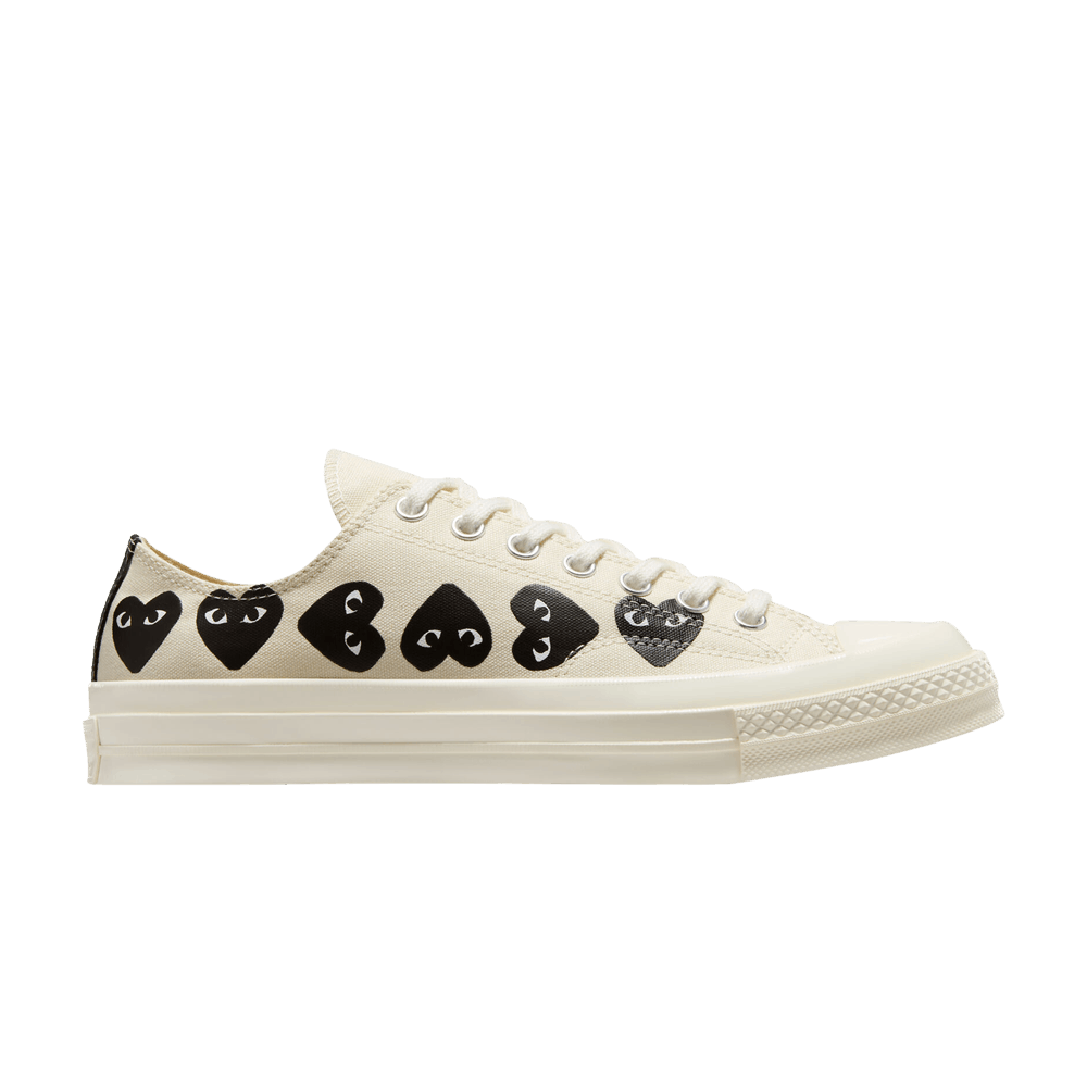 Comme des Garcons PLAY x Chuck 70 Low 'Multi Heart - Milk Black'