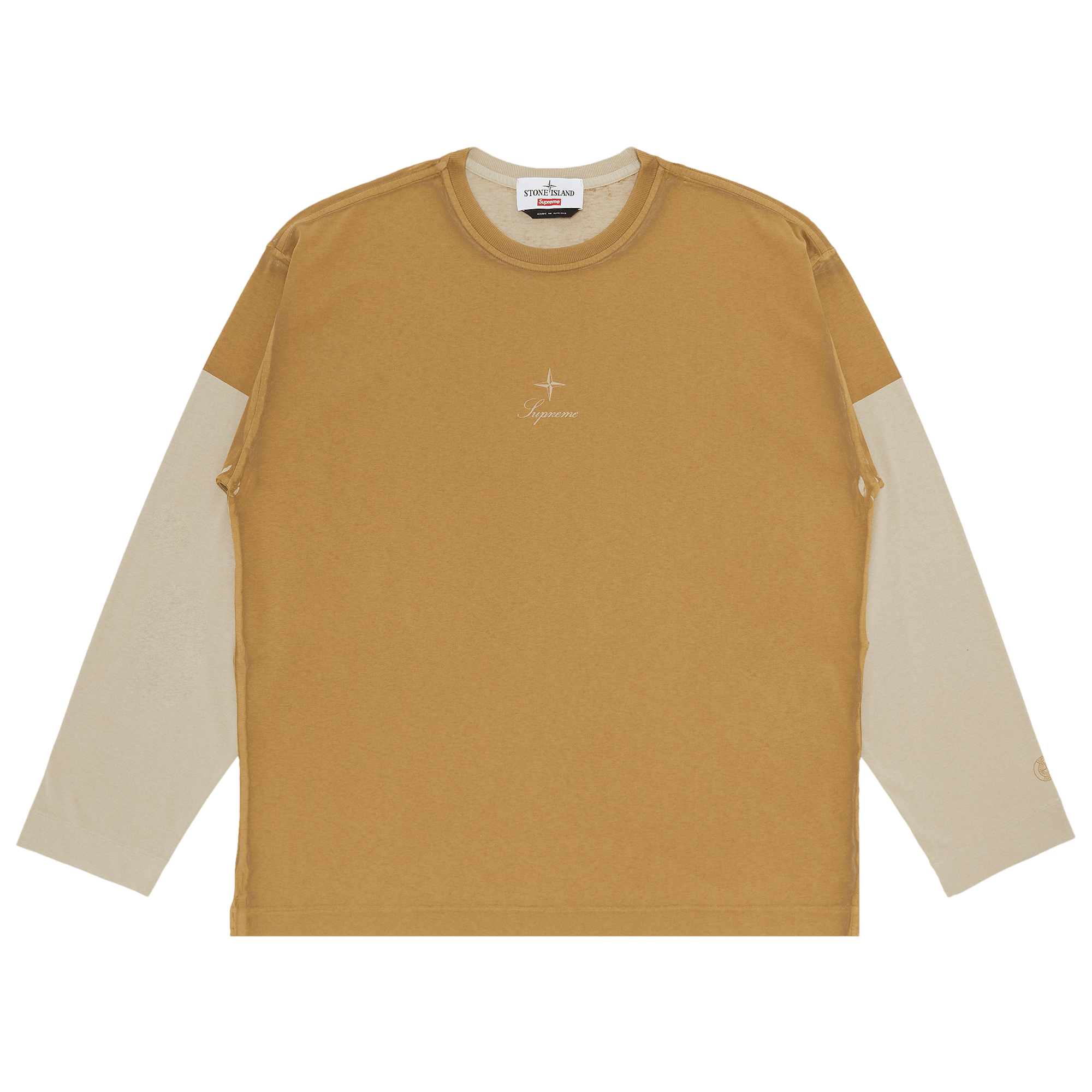 Supreme x Stone Island Long-Sleeve Top 'Tan'