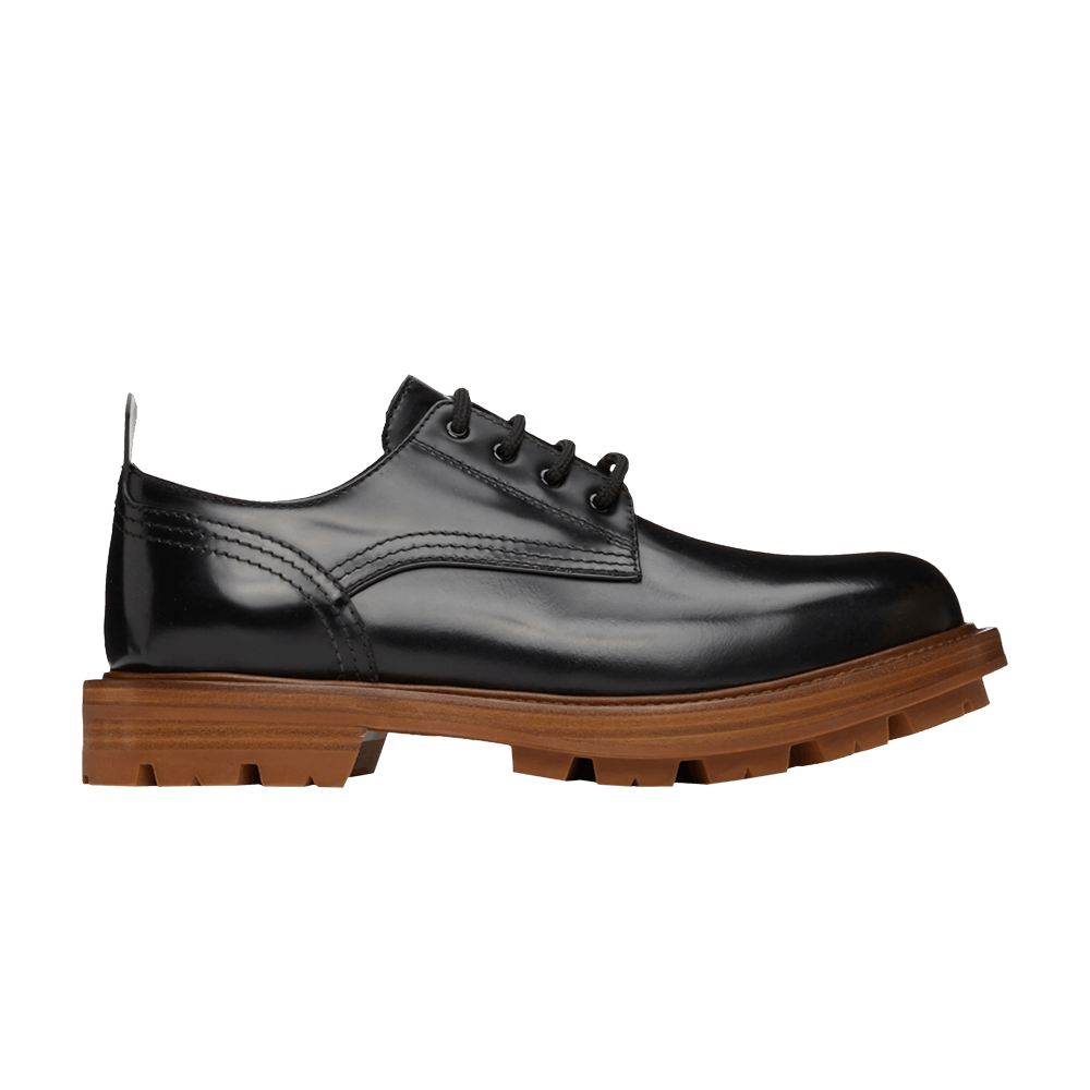 Buy Alexander McQueen Wmns Derby Flat 'Black' - 657568 WHZ80 1000