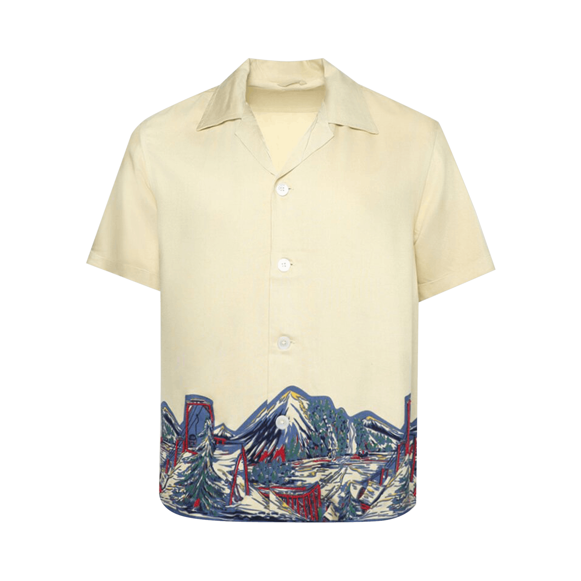 Buy Bode Suede Rickrack Workshirt 'White/Black' - MR0W000039 WHIT