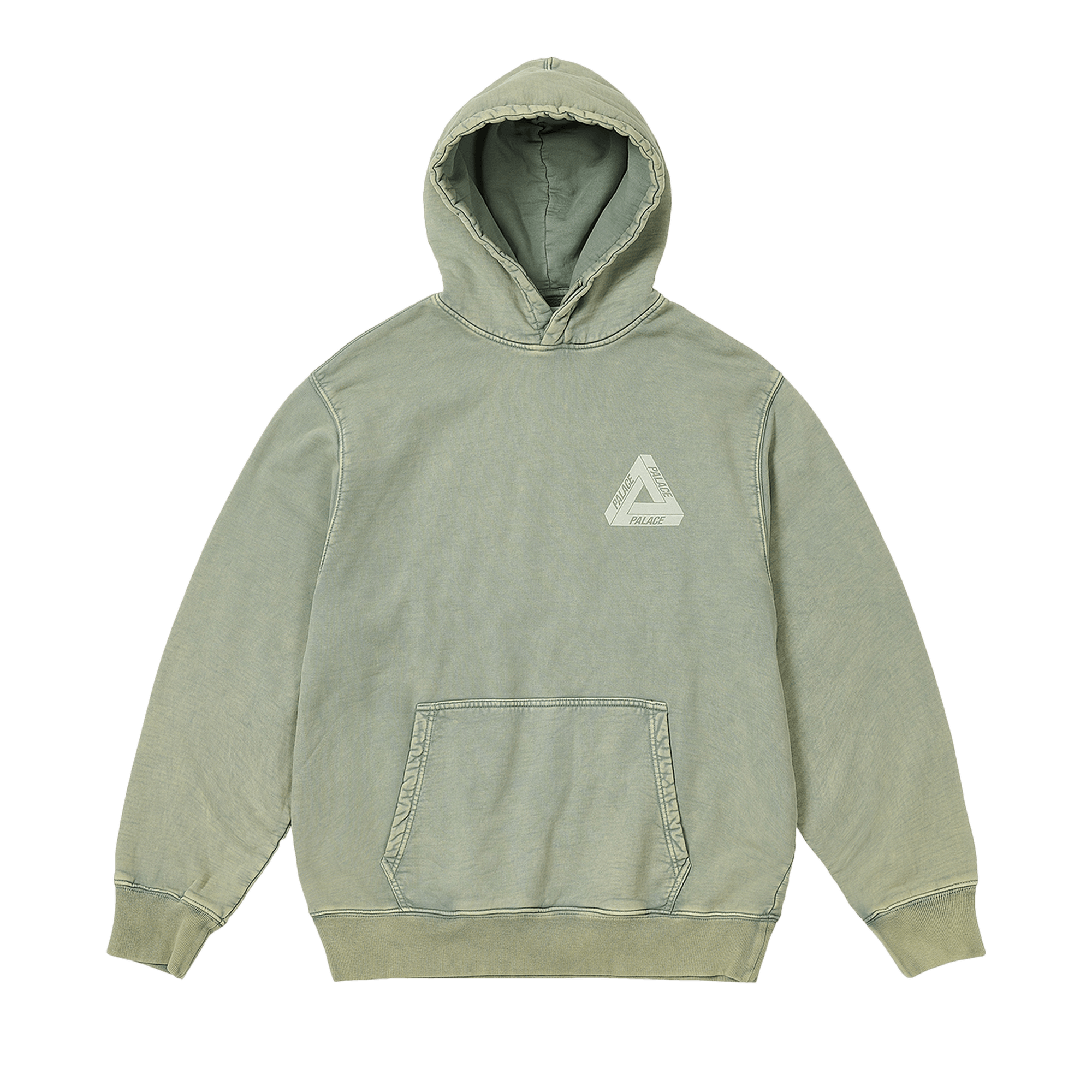 Palace Washed Out Tri-Ferg Hood 'Green'