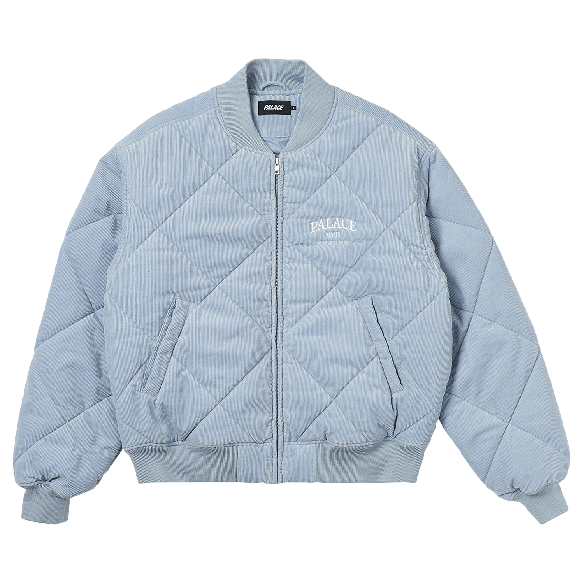 Palace Quilted Jacket 'Chill Blue'