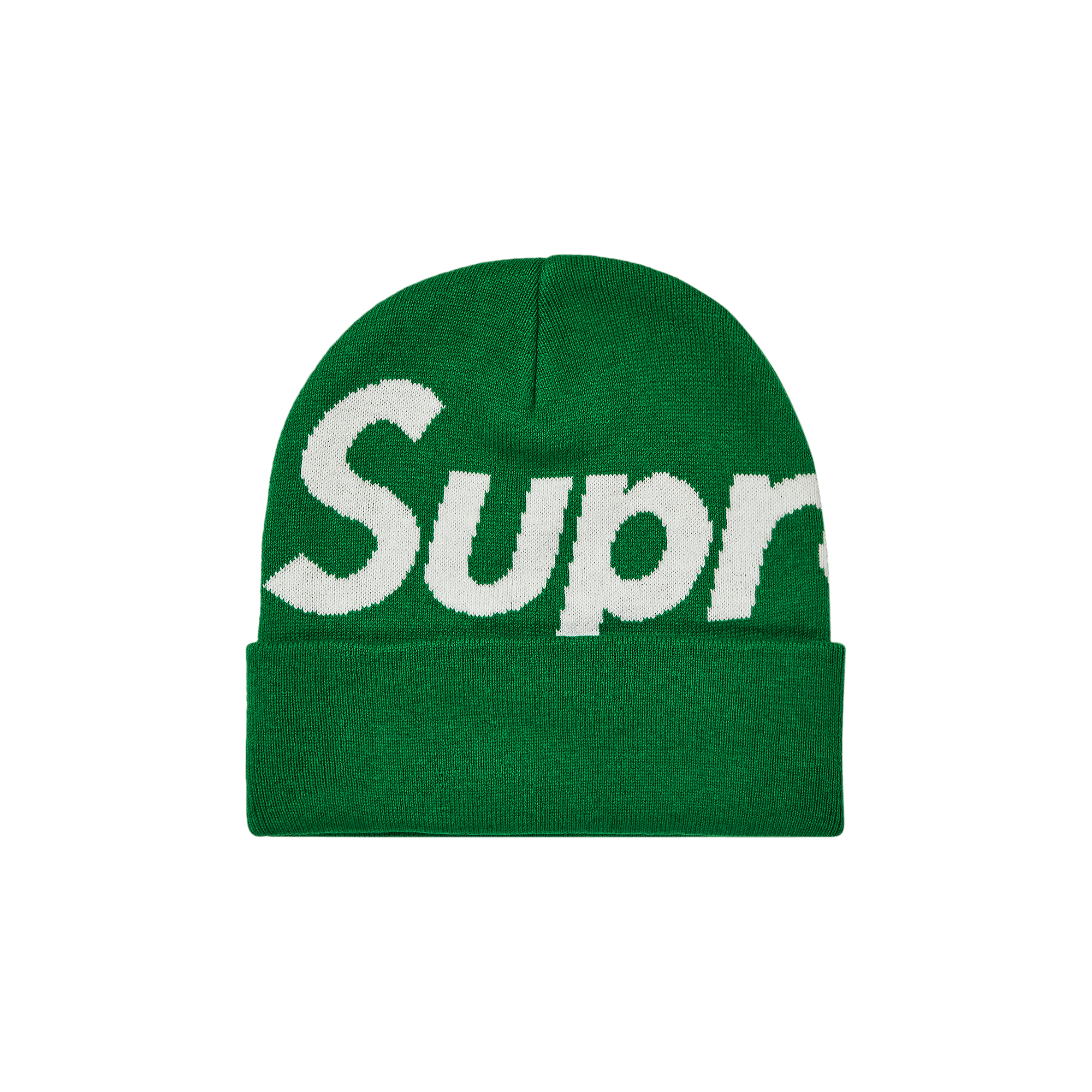 Supreme Big Logo Beanie 'Green'